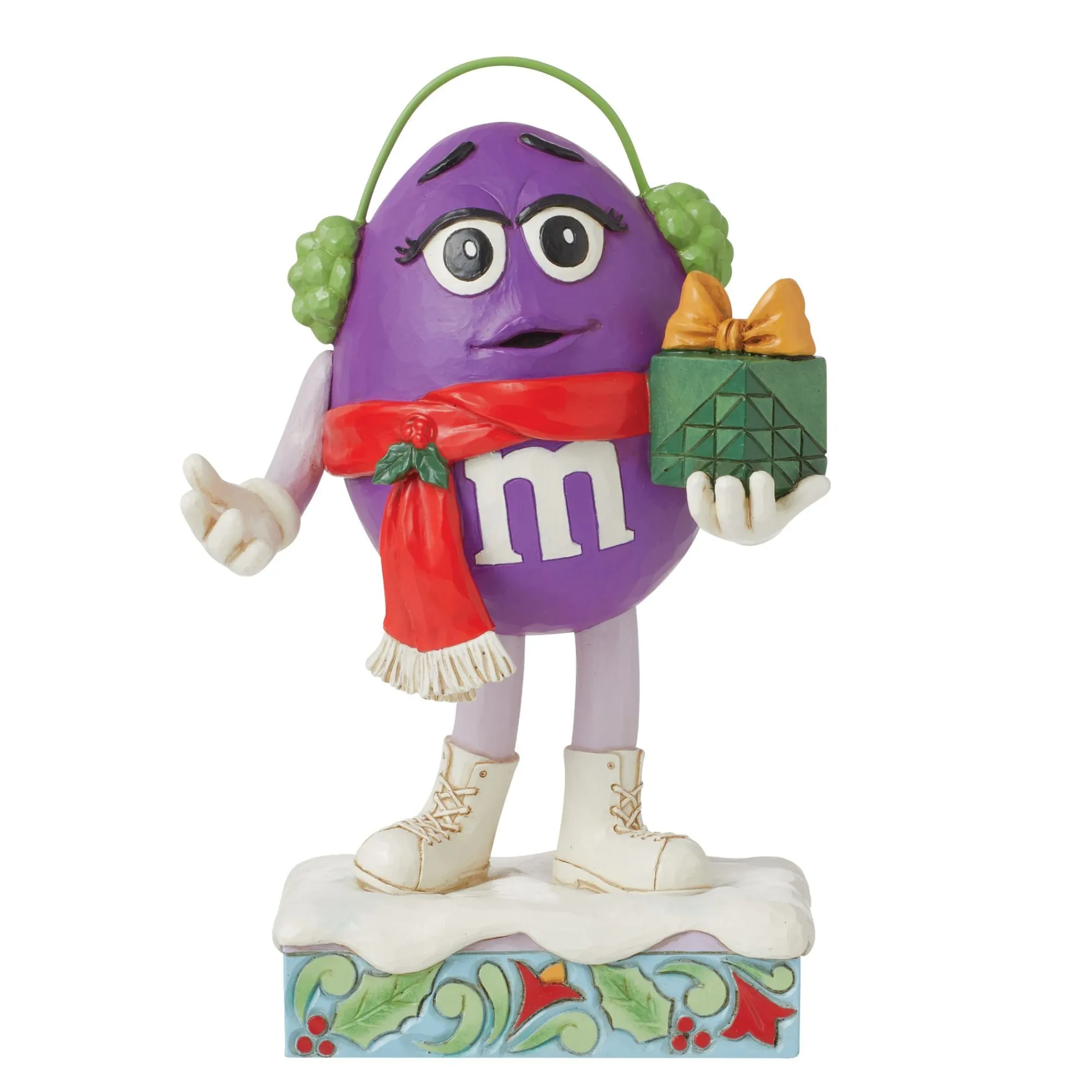 Enesco Gift Figurines | M&M'S Purple Charact w/ Gift