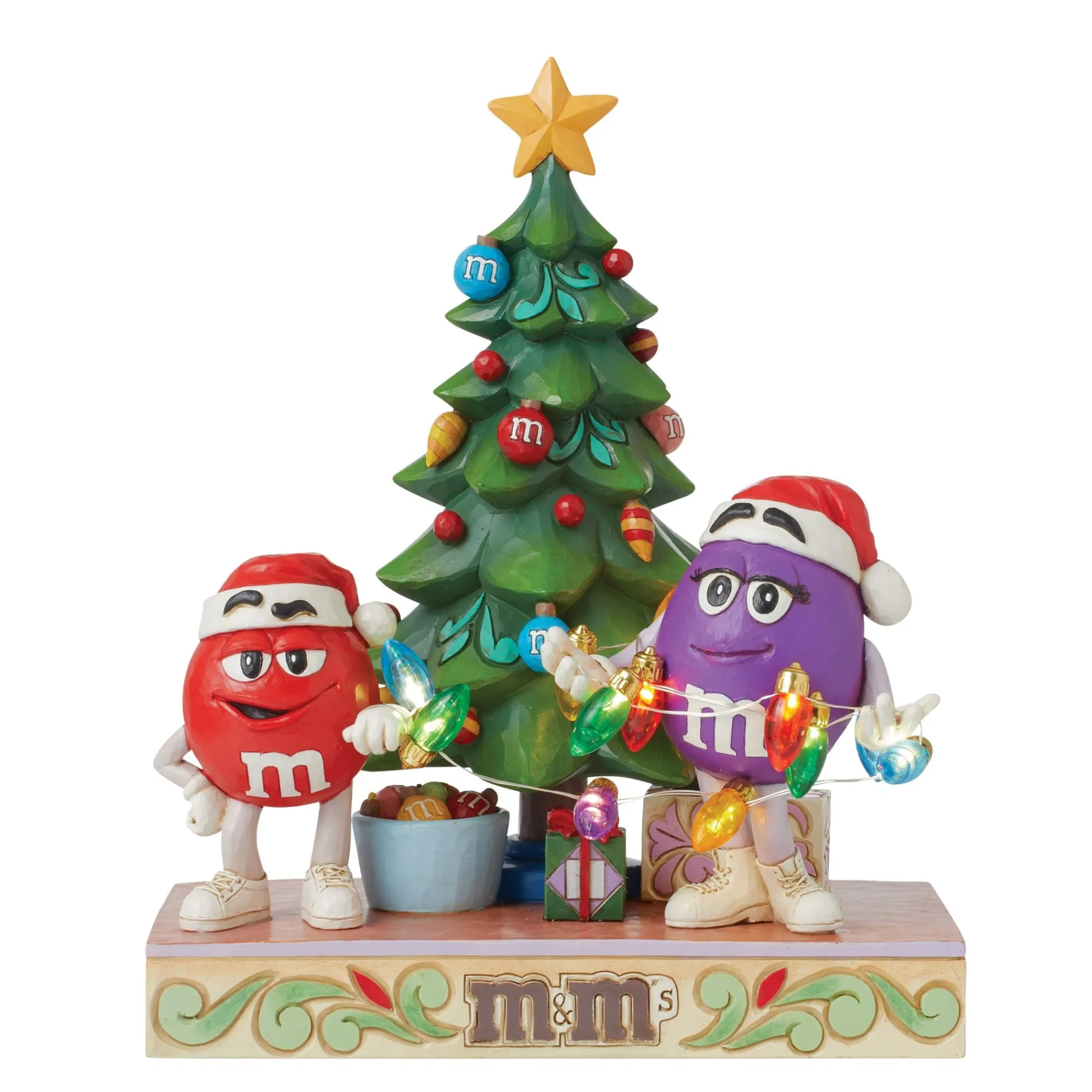 Enesco Gift Figurines | M&M'S Purple/Red Charact Tree