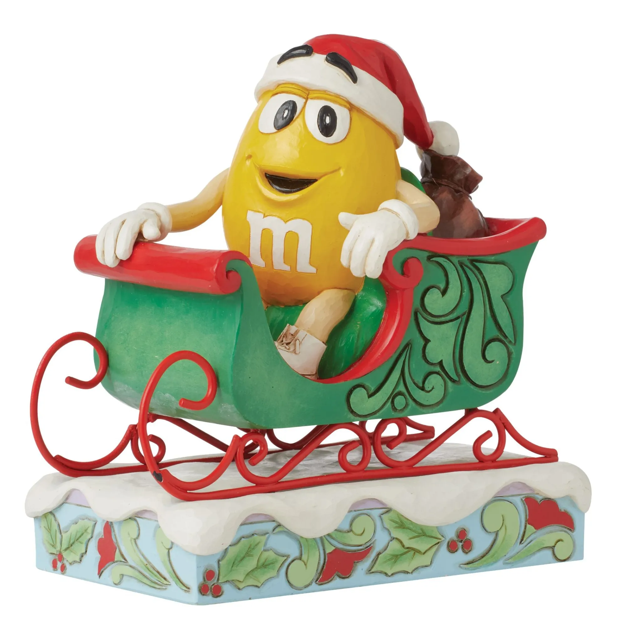 Enesco Gift Figurines | M&M'S Yellow Charact in Sleigh