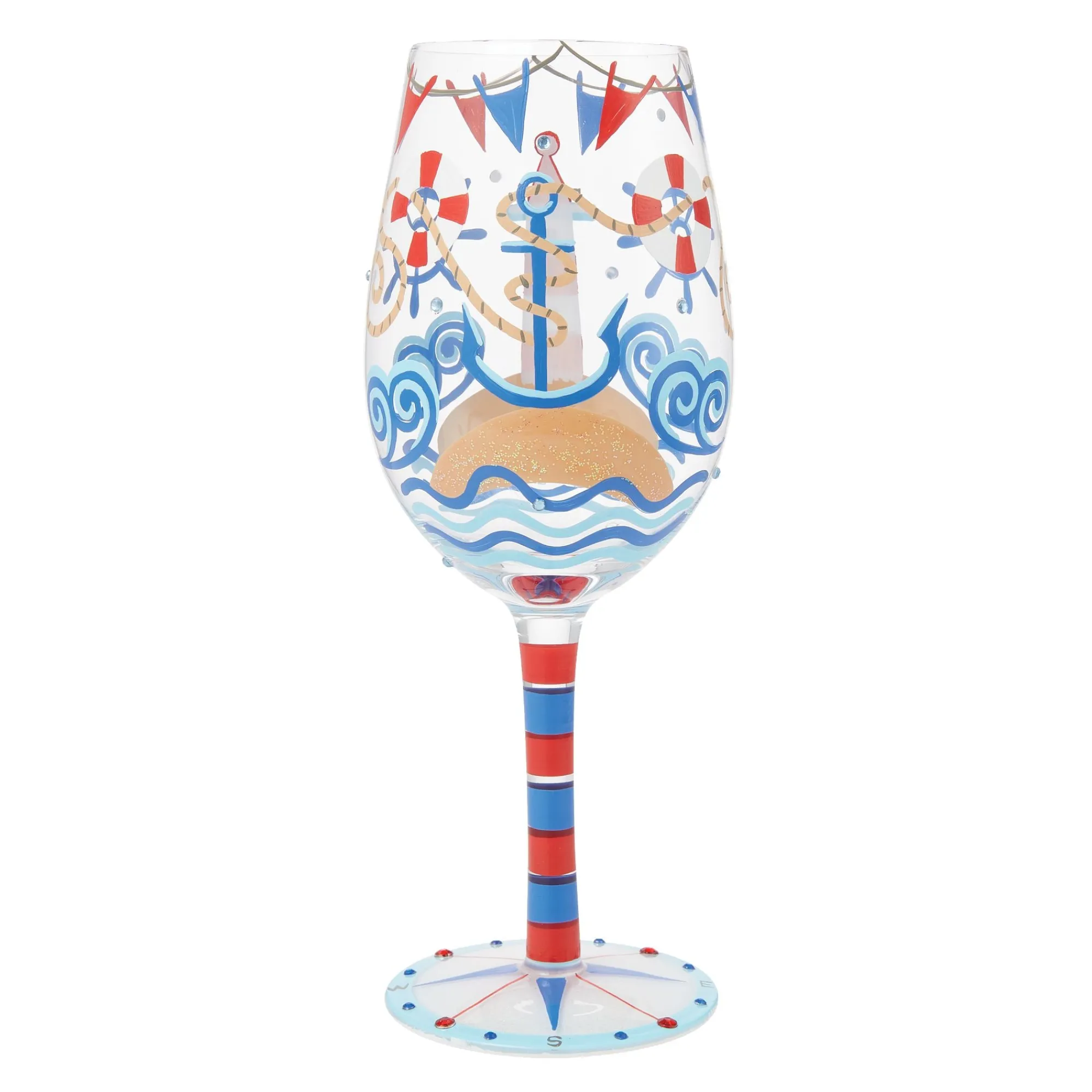 Enesco Gift Drinkware | Nautical Wine Glass