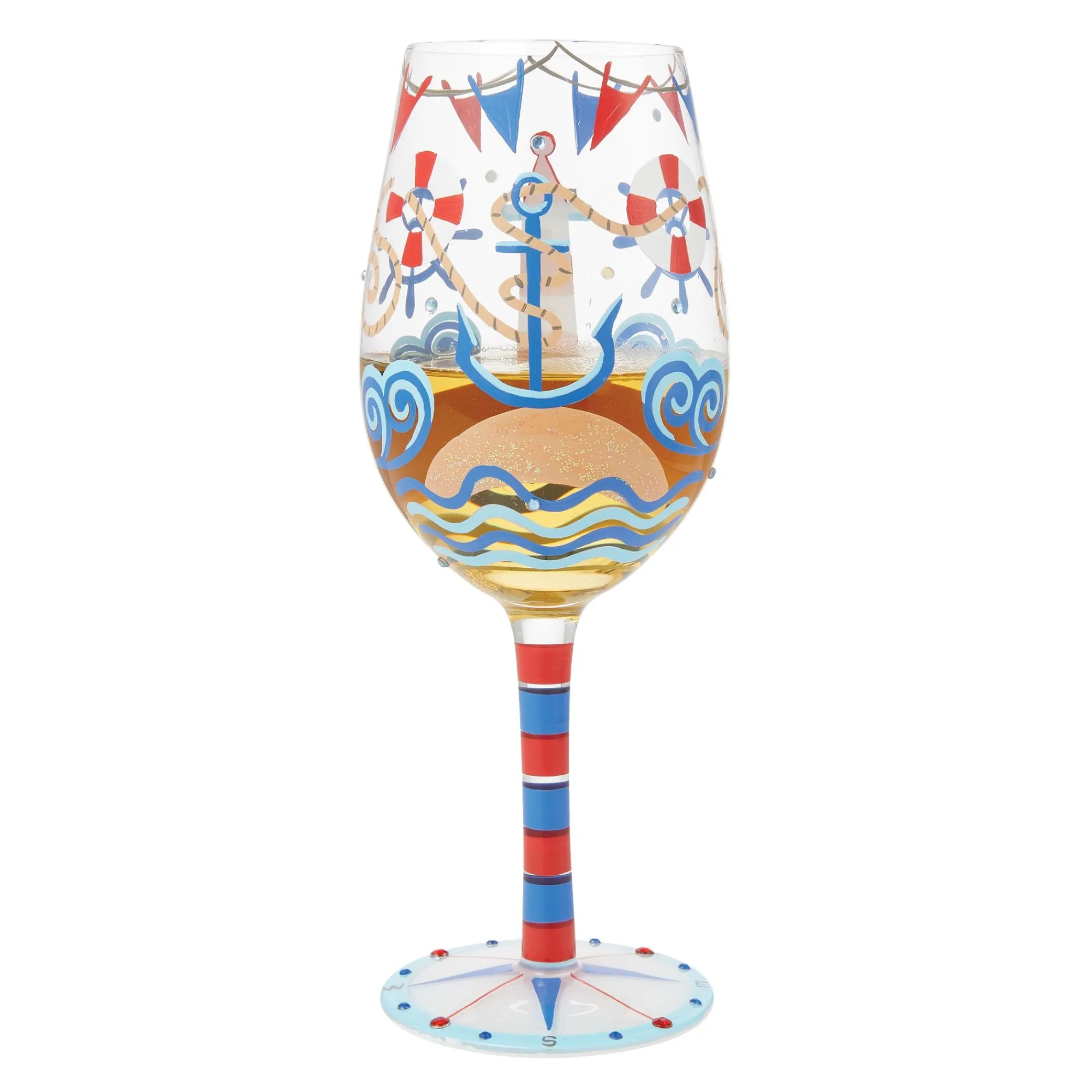 Enesco Gift Drinkware | Nautical Wine Glass