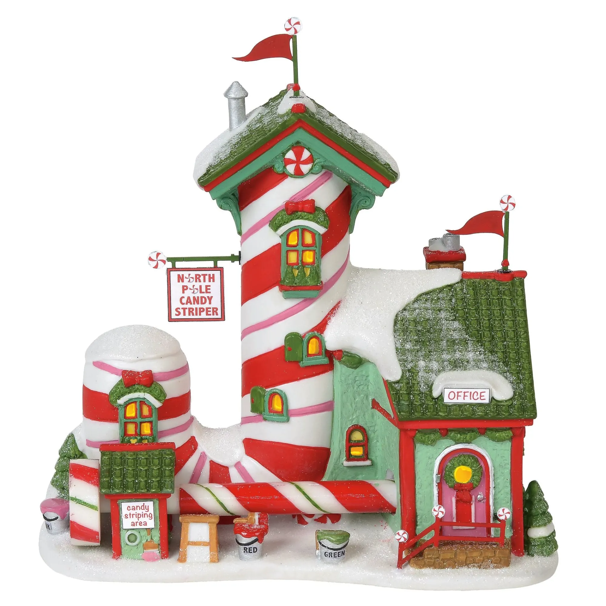 Department 56 Village Lighted Buildings | North Pole Candy Striper