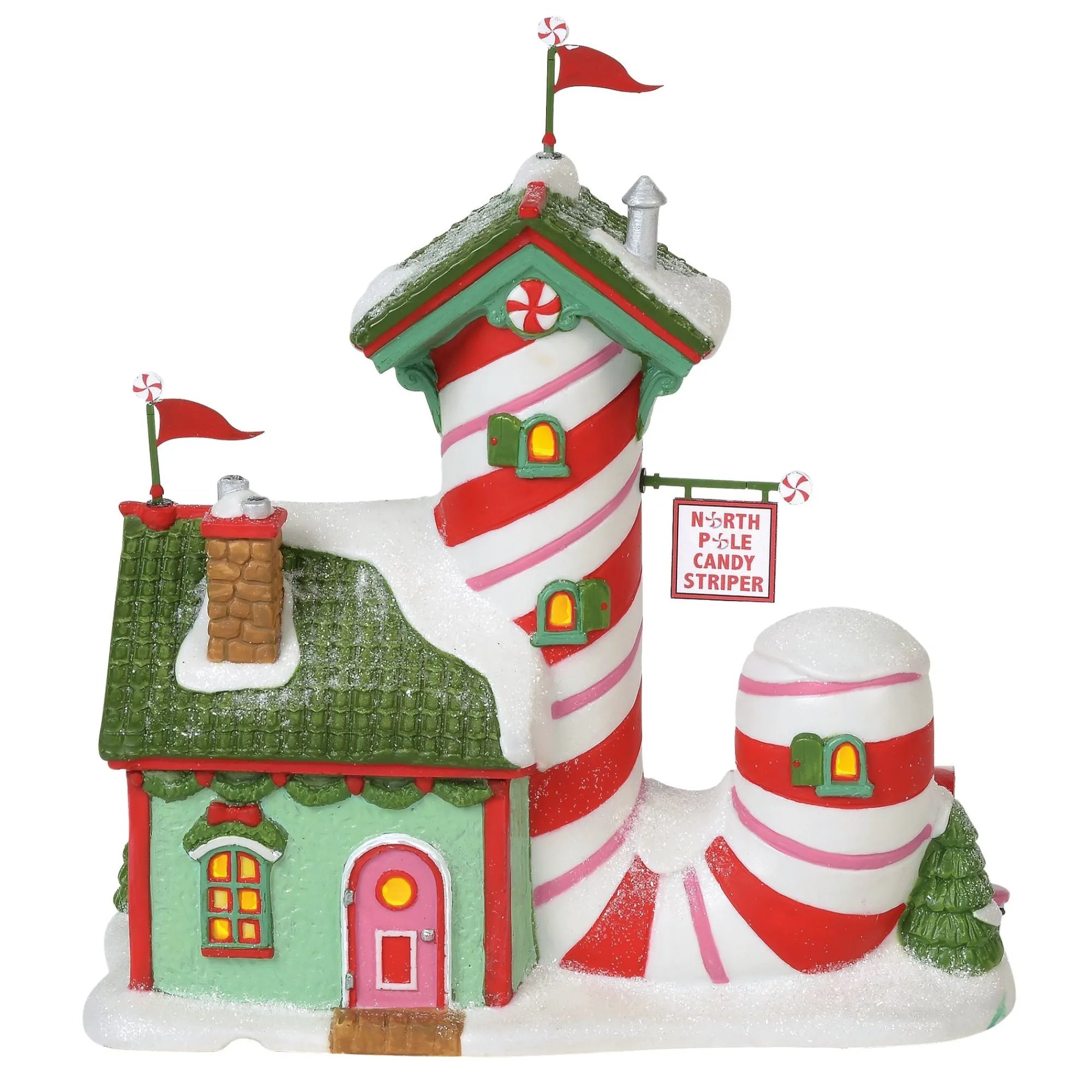 Department 56 Village Lighted Buildings | North Pole Candy Striper