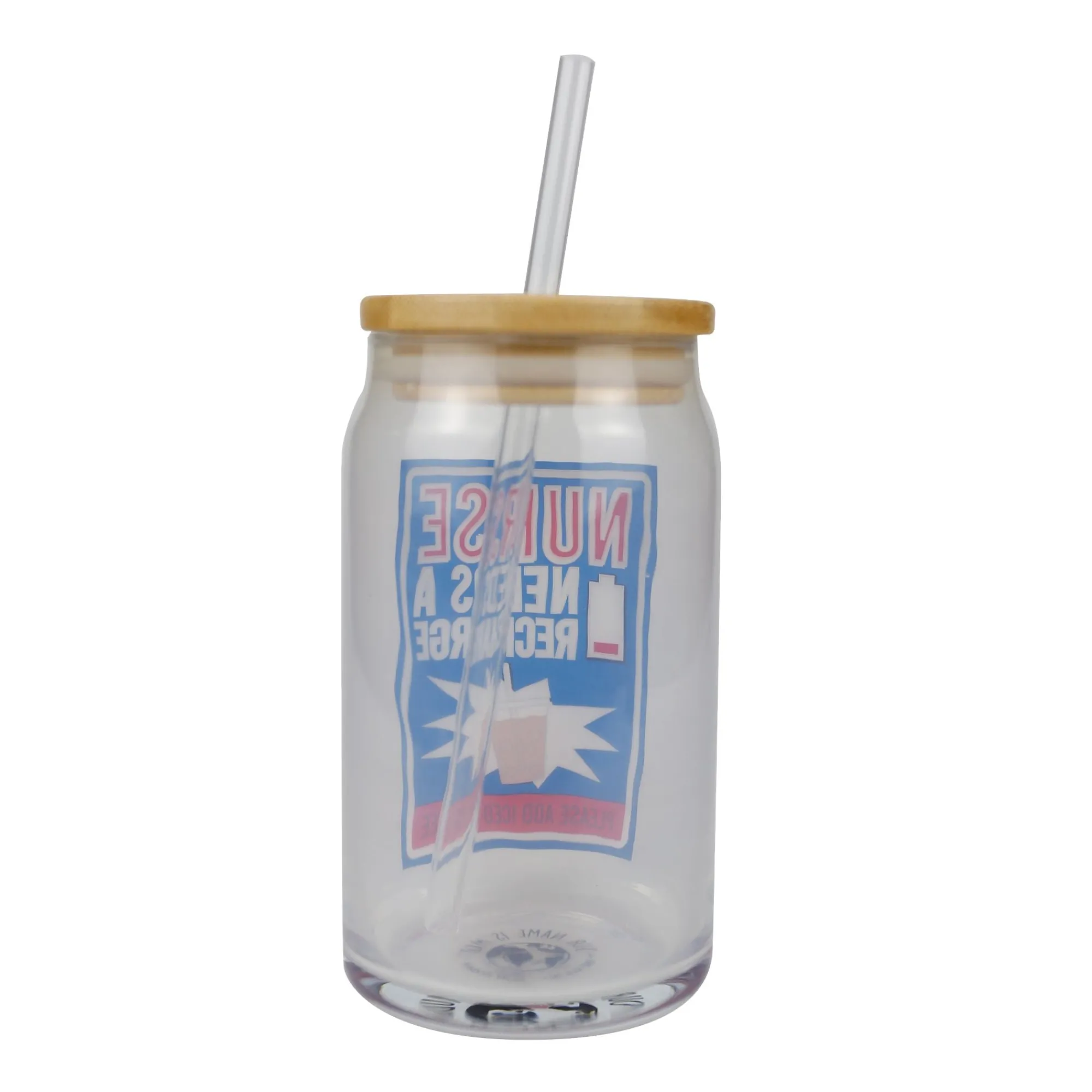 Enesco Gift Drinkware | Nurse Latte Glass with Lid