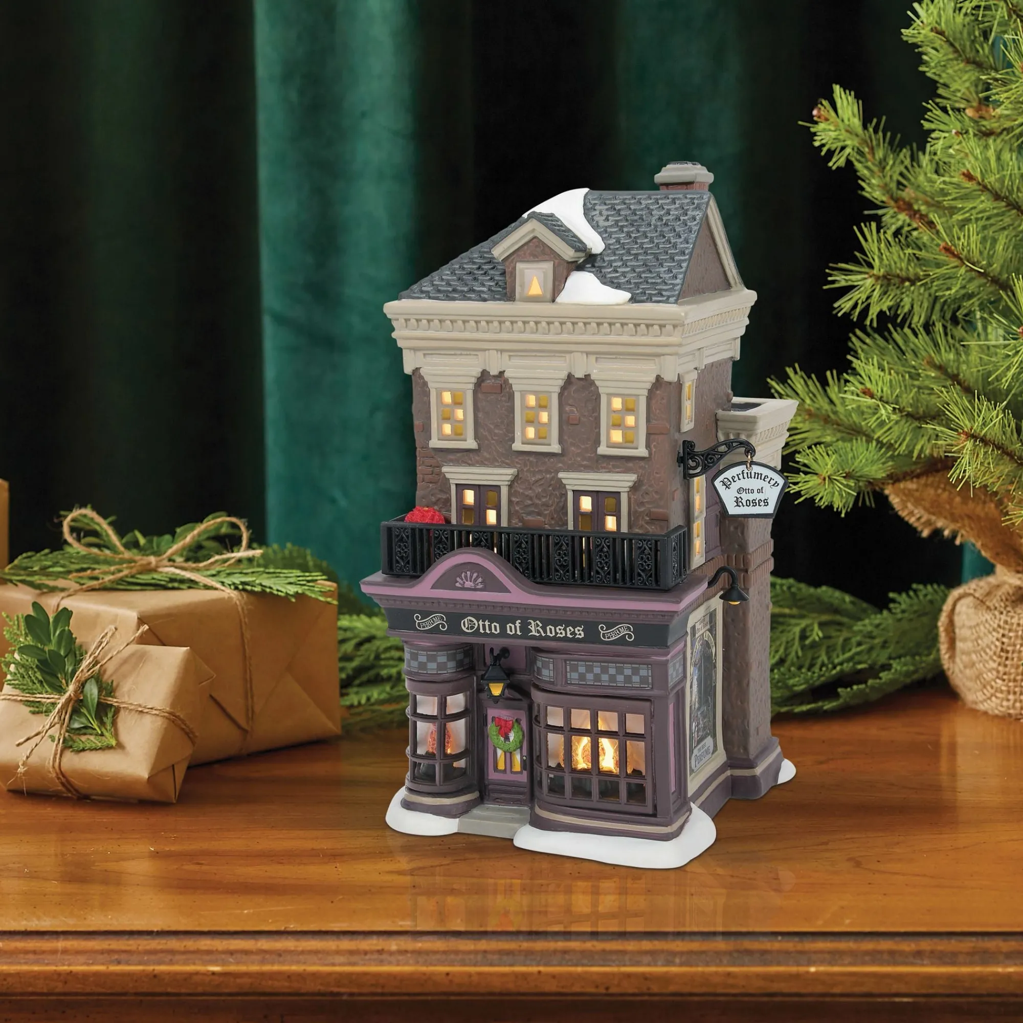 Department 56 Village Lighted Buildings | Otto Of Roses Perfumery