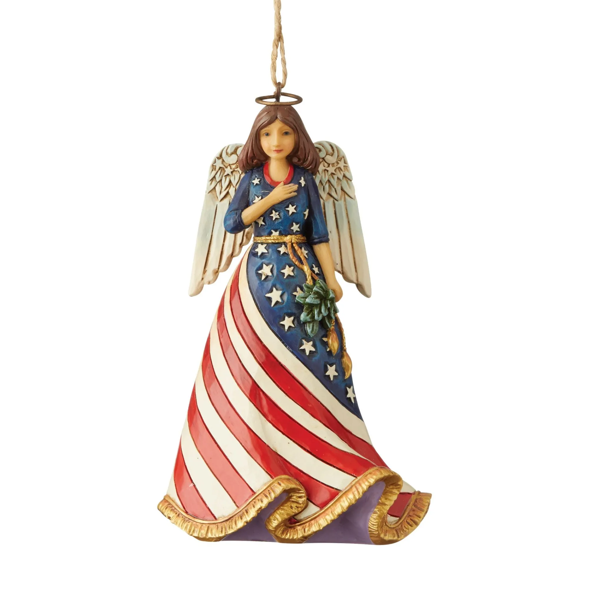 Enesco Gift Ornaments | Religious | Patriotic Angel Ornament