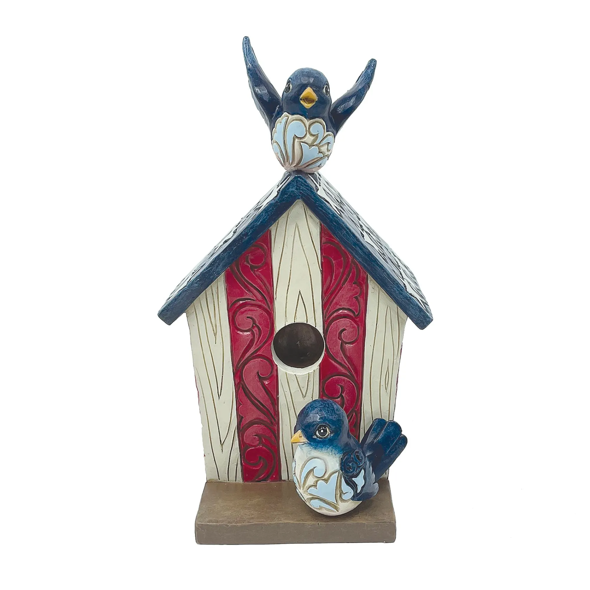 Enesco Gift Figurines | Inspirational | Patriotic Decorative Birdhouse