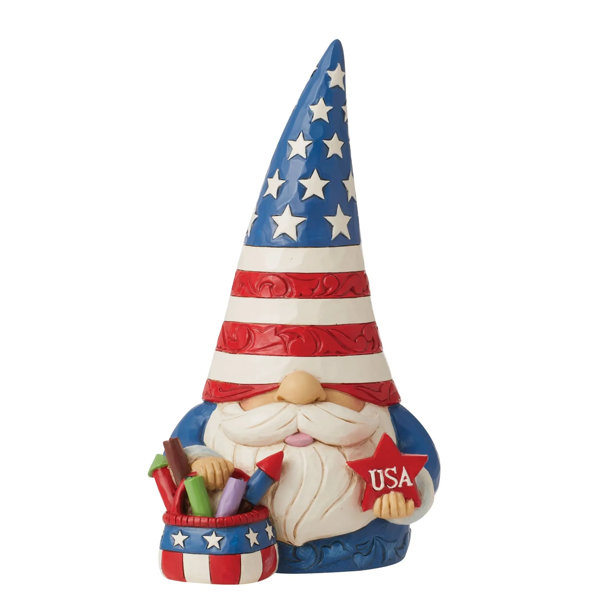 Enesco Gift Figurines | Patriotic Gnome Fireworks Fig