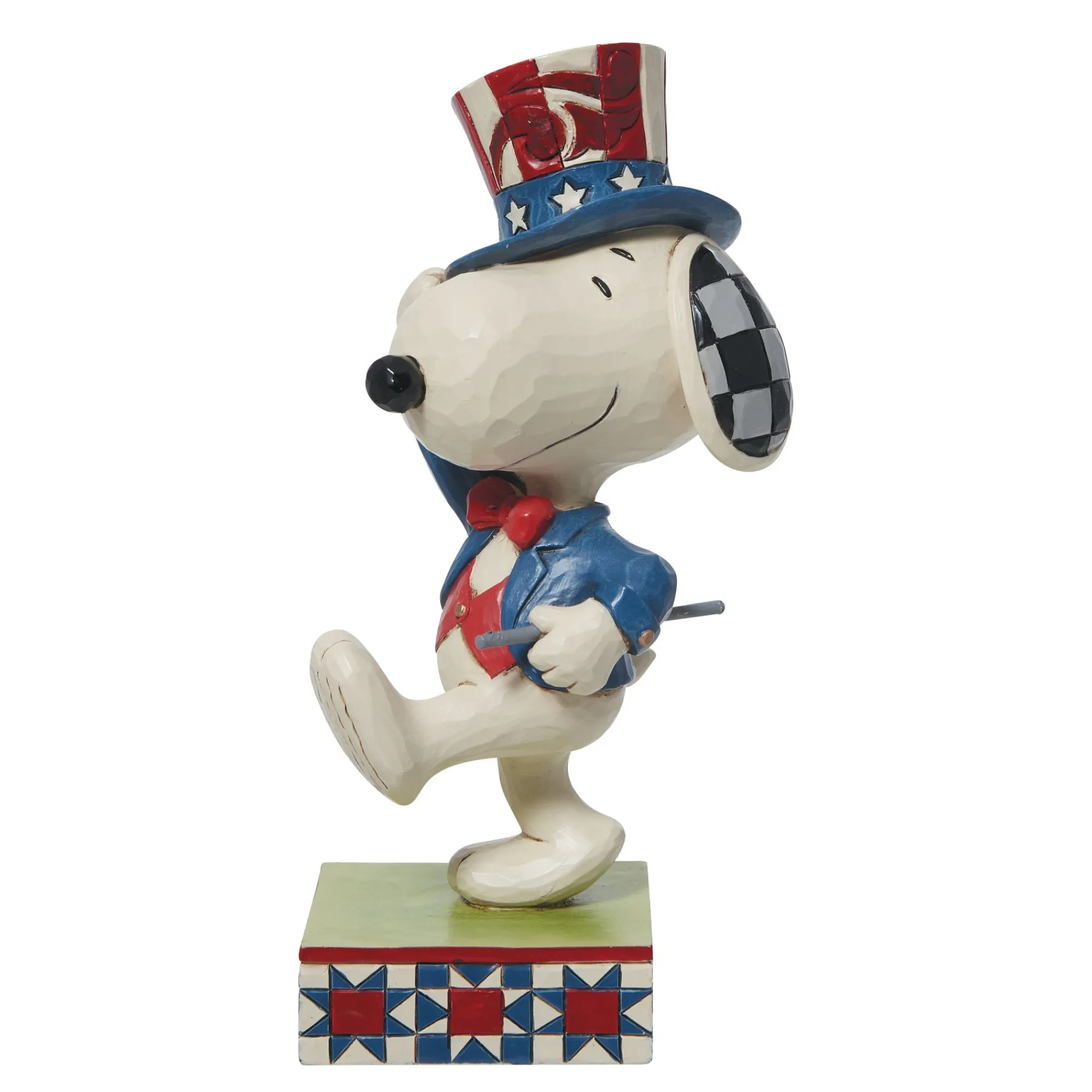 Enesco Gift Figurines | Patriotic Snoopy Marching