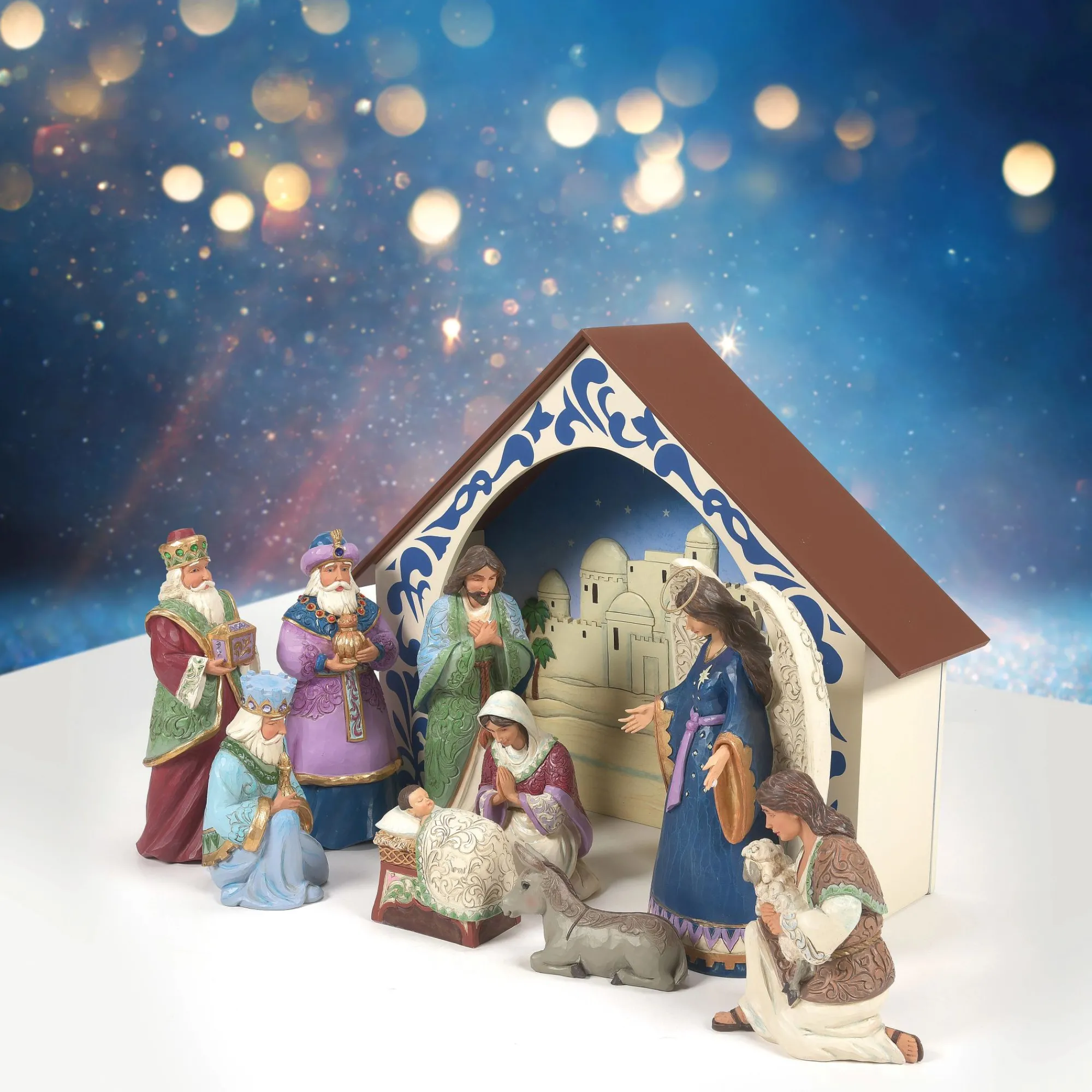 Enesco Gift Figurines | Religious | 10 PC Nativity Set Figurines