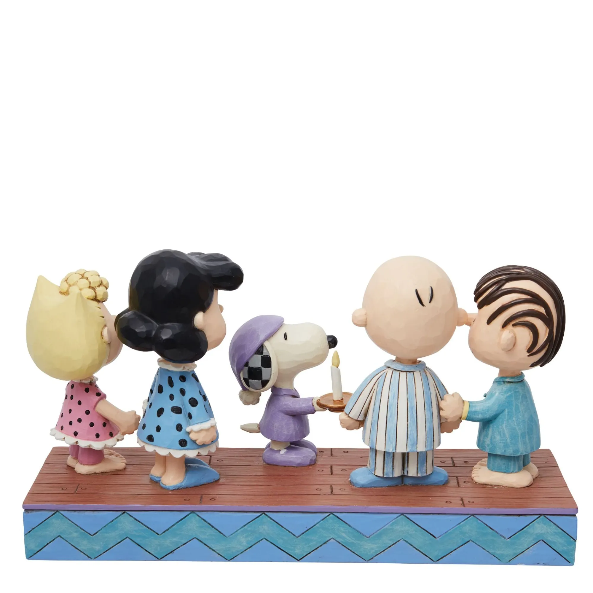 Enesco Gift Figurines | Peanuts gang in Christmas PJ's