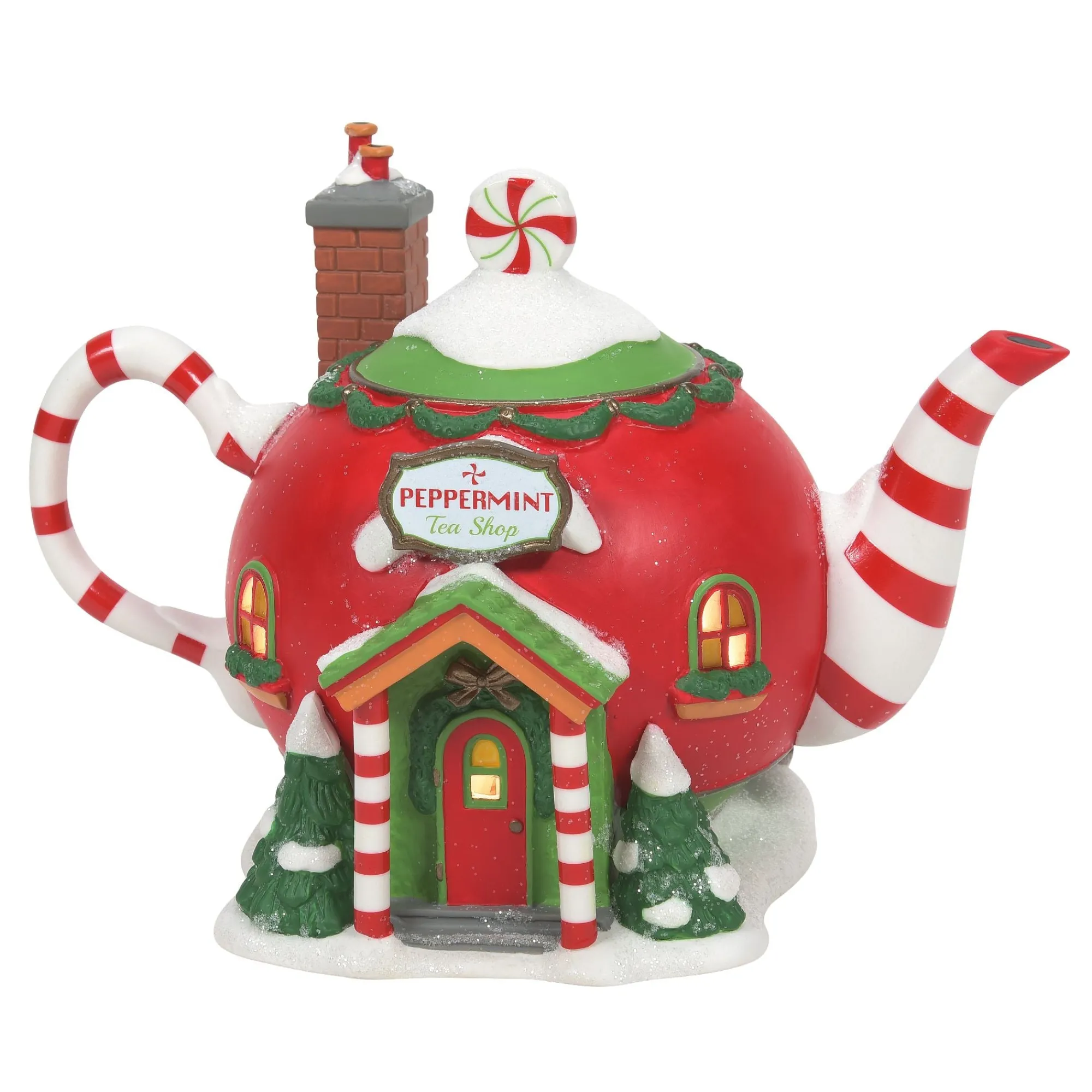 Department 56 Village Lighted Buildings | Peppermint Tea Shop