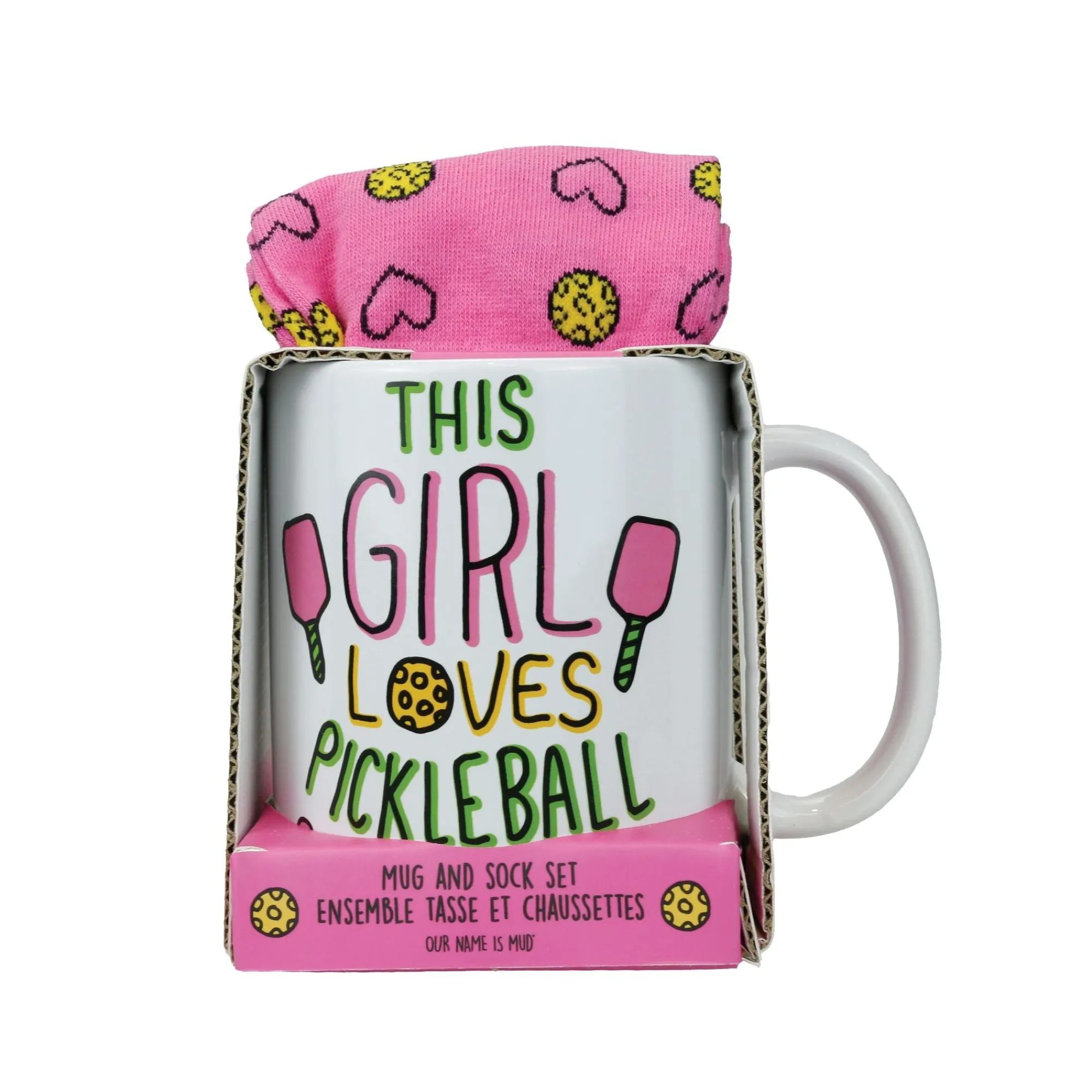 Enesco Gift Mugs | Drinkware | Pickle Ball Mug Sock Set