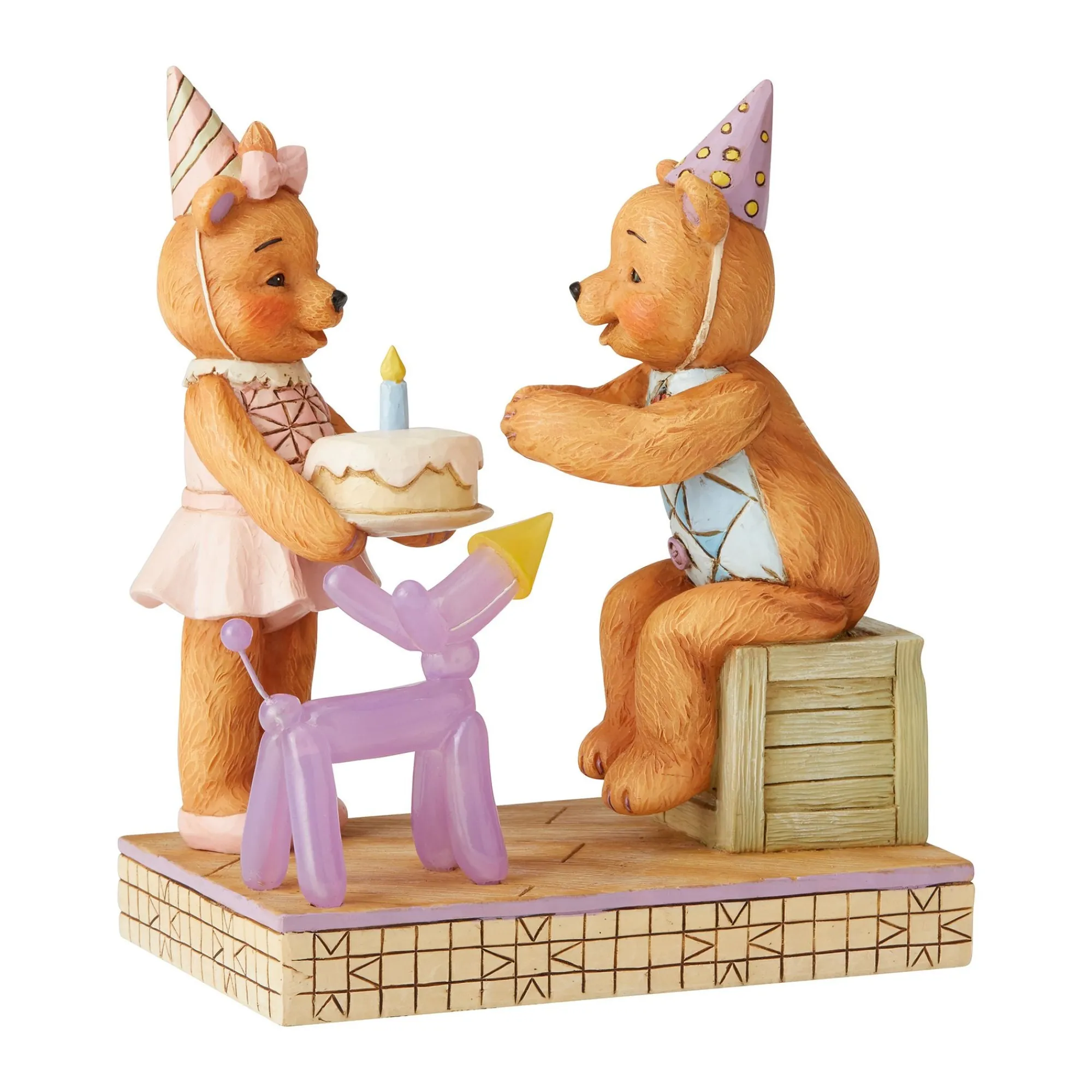 Enesco Gift Figurines | Pinky & Button w/Birthday Cake