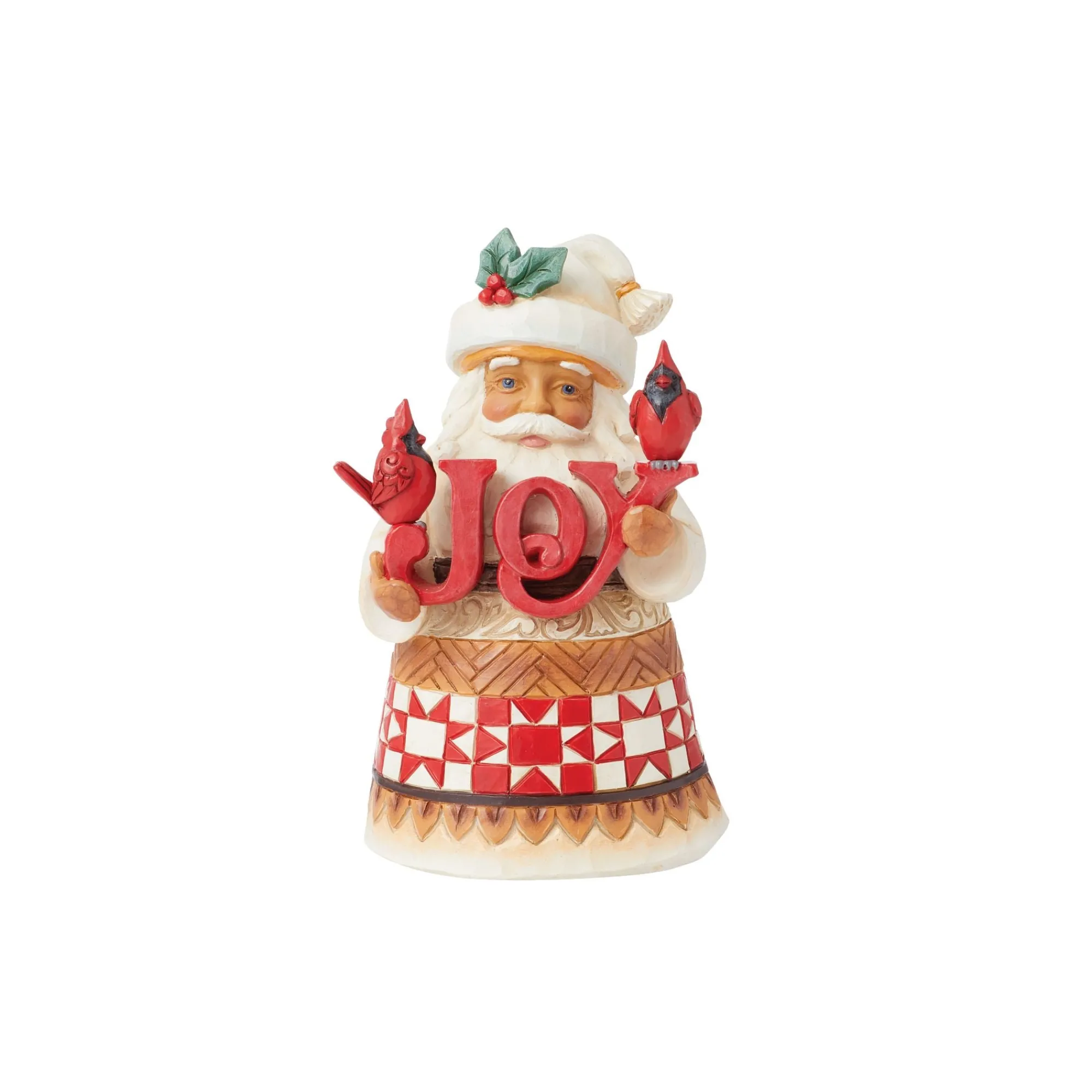 Enesco Gift Figurines | Santas | Pint Santa with JOY Sign Fig