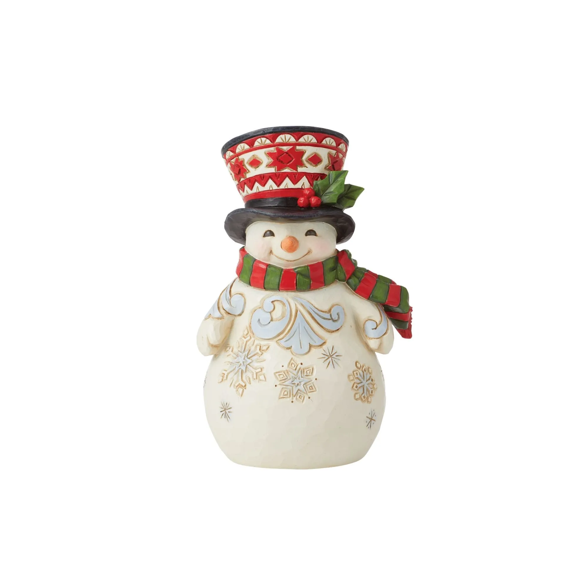 Enesco Gift Figurines | Snowman | Pint Size Snowman w/Large Hat