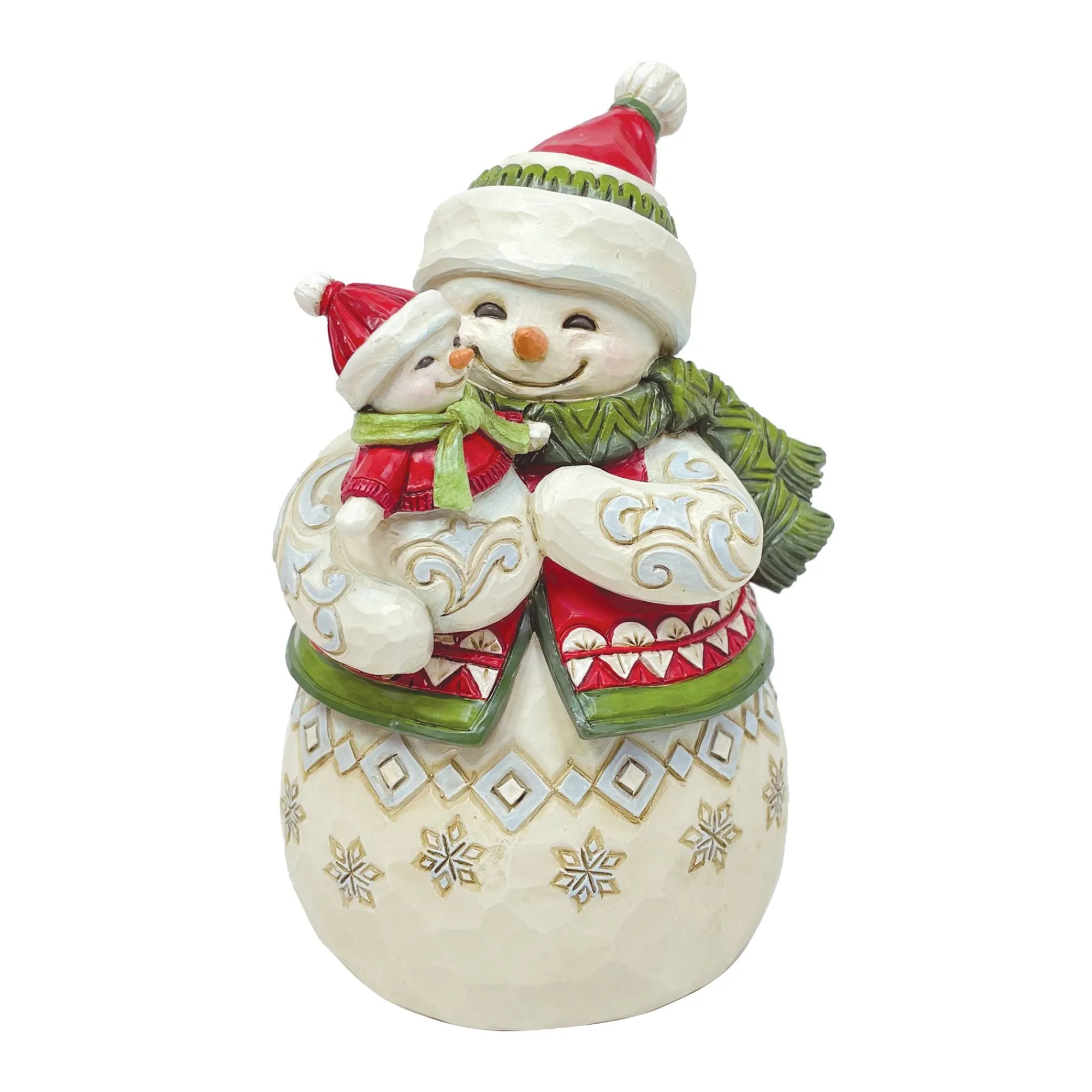 Enesco Gift Figurines | Snowman | Pint Sized Snowmom w/Snowbaby