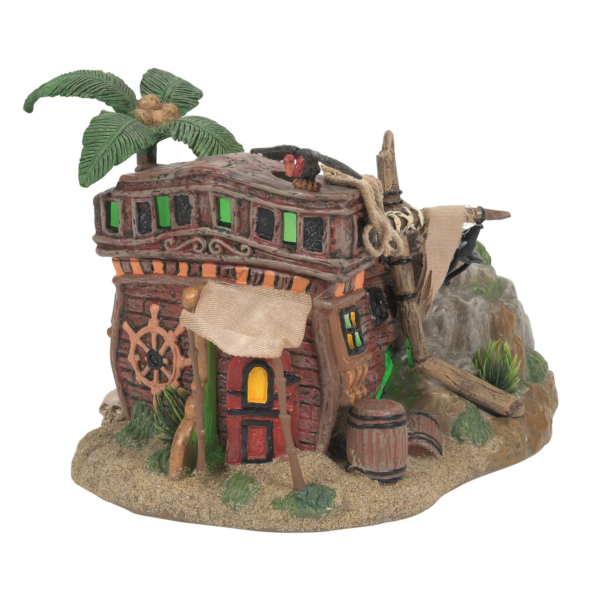 Department 56 Village Lighted Buildings | Pirate Haven Hideaway