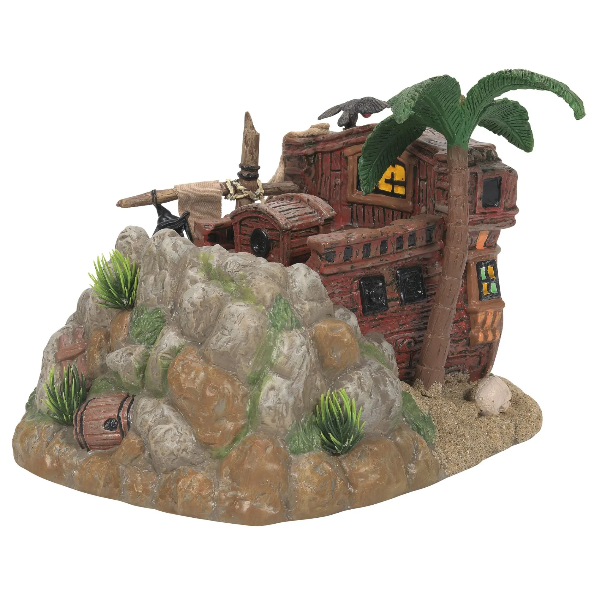 Department 56 Village Lighted Buildings | Pirate Haven Hideaway