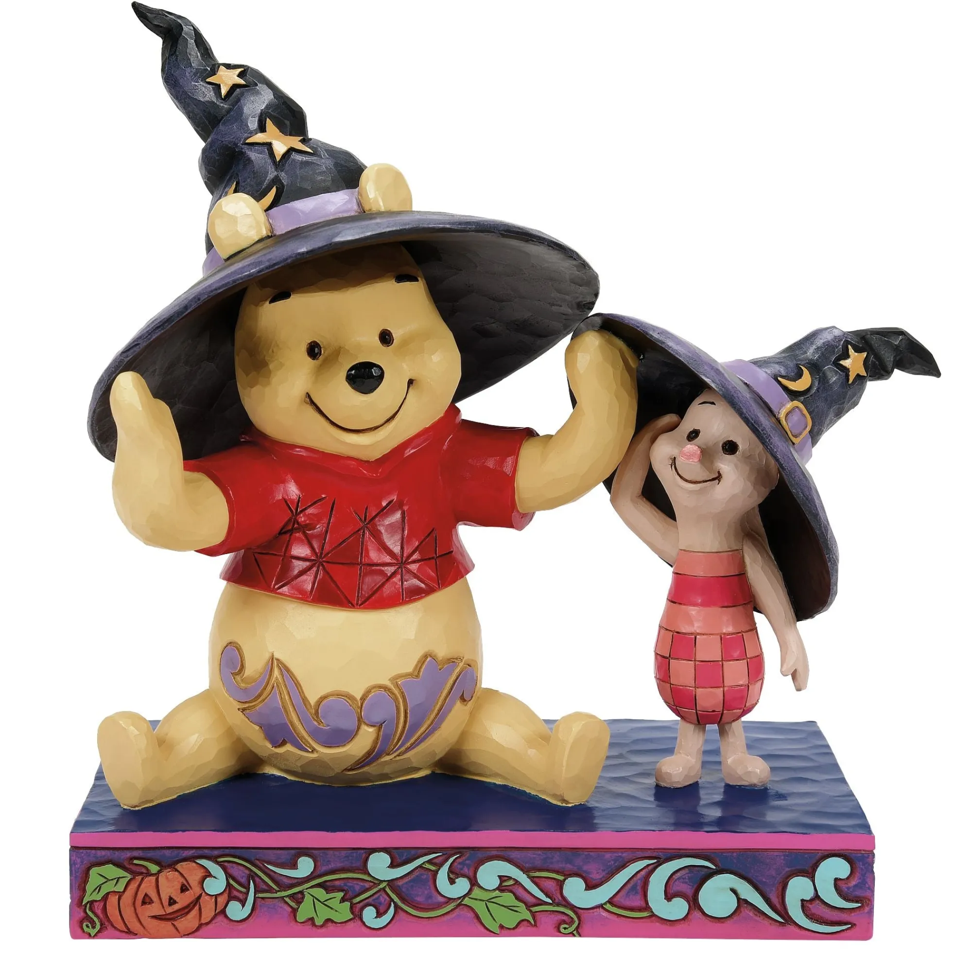 Enesco Gift Figurines | Pooh and Piglet Witch Hats