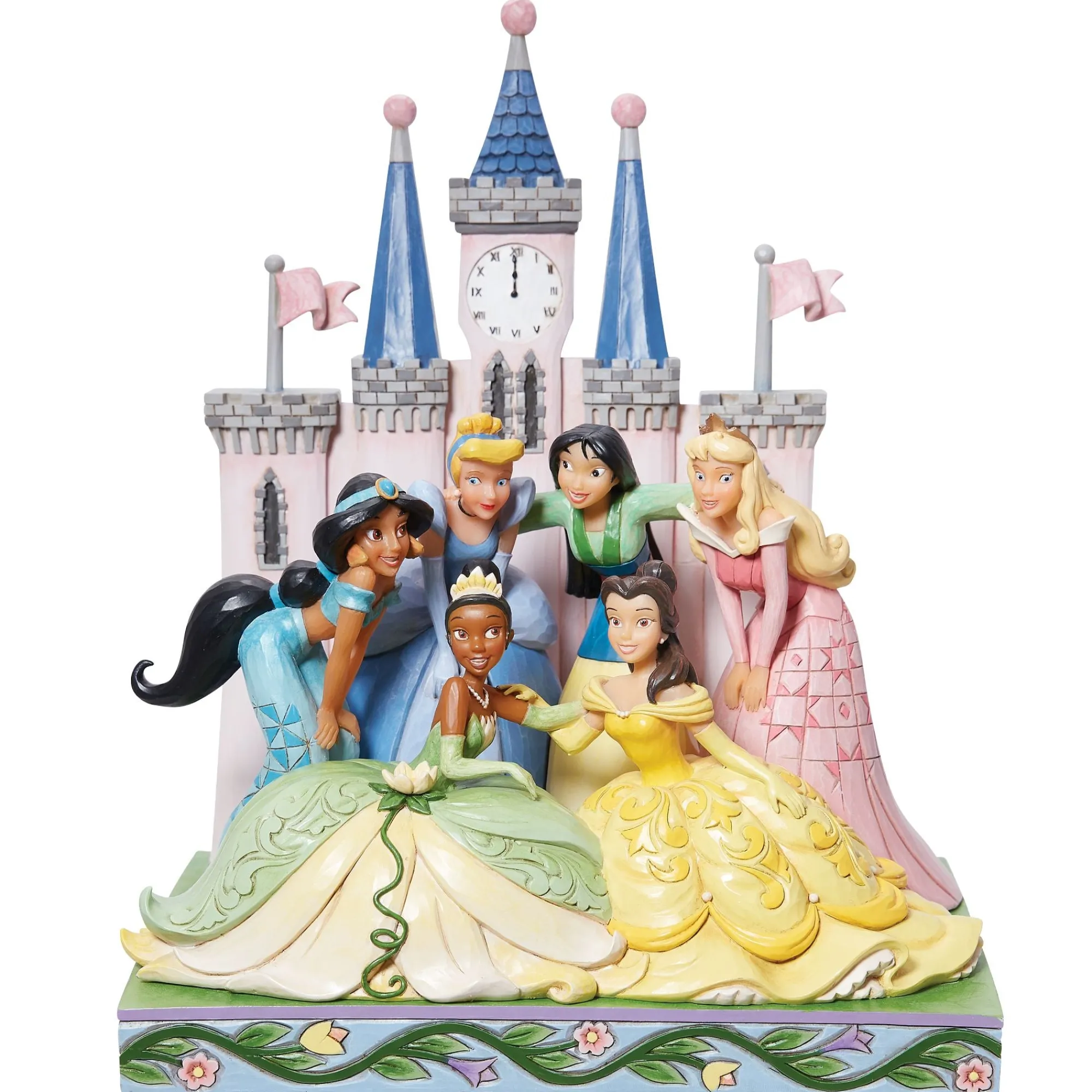 Enesco Gift Figurines | Princess Group in front of Cas