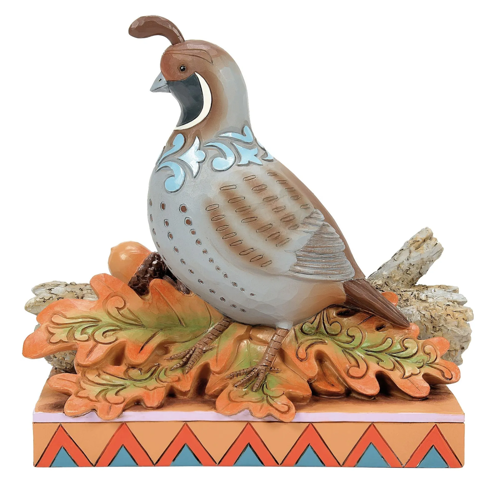 Enesco Gift Figurines | Quail Sitting on Leaves Fig