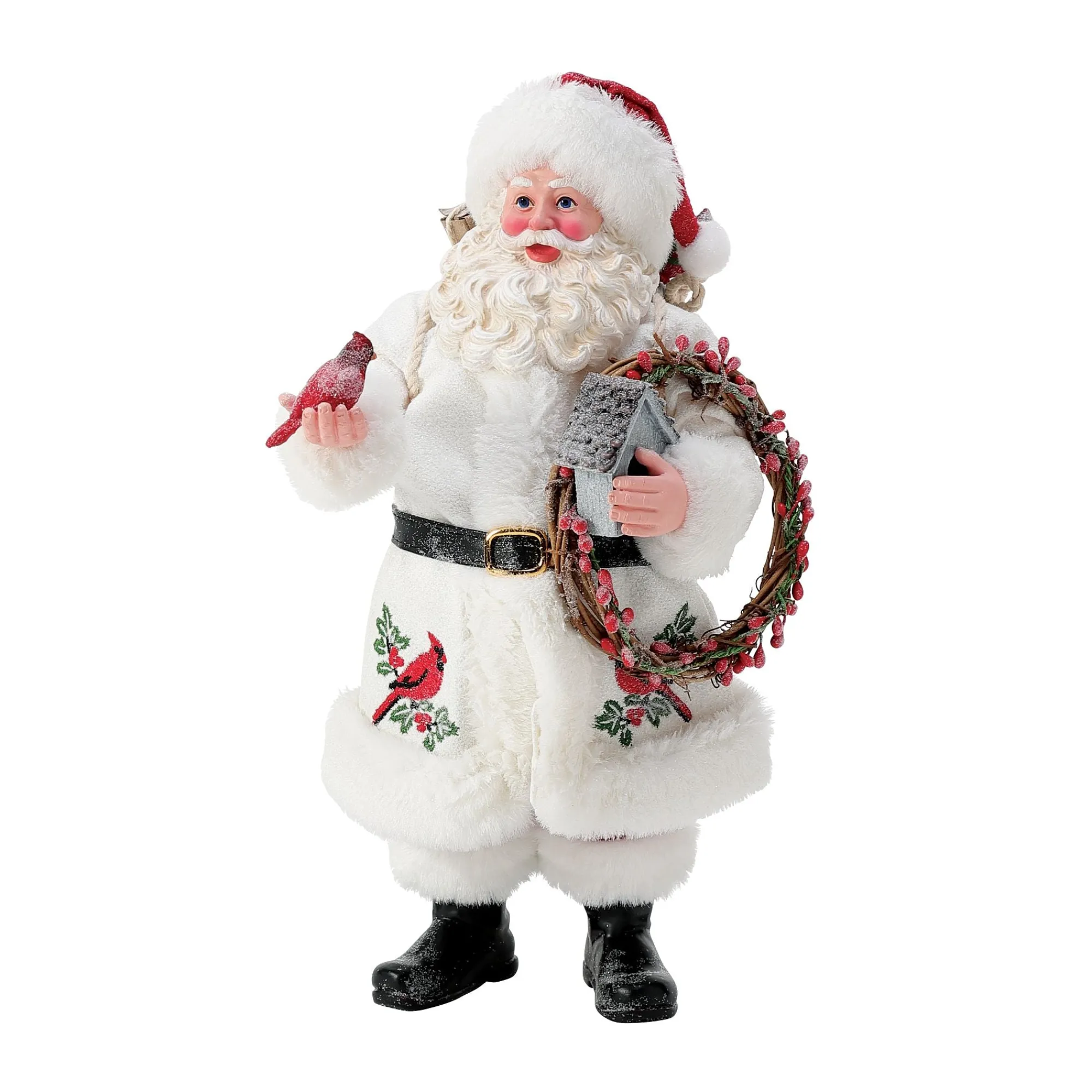 Department 56 Figurines | Santas | Red Birds & Berries