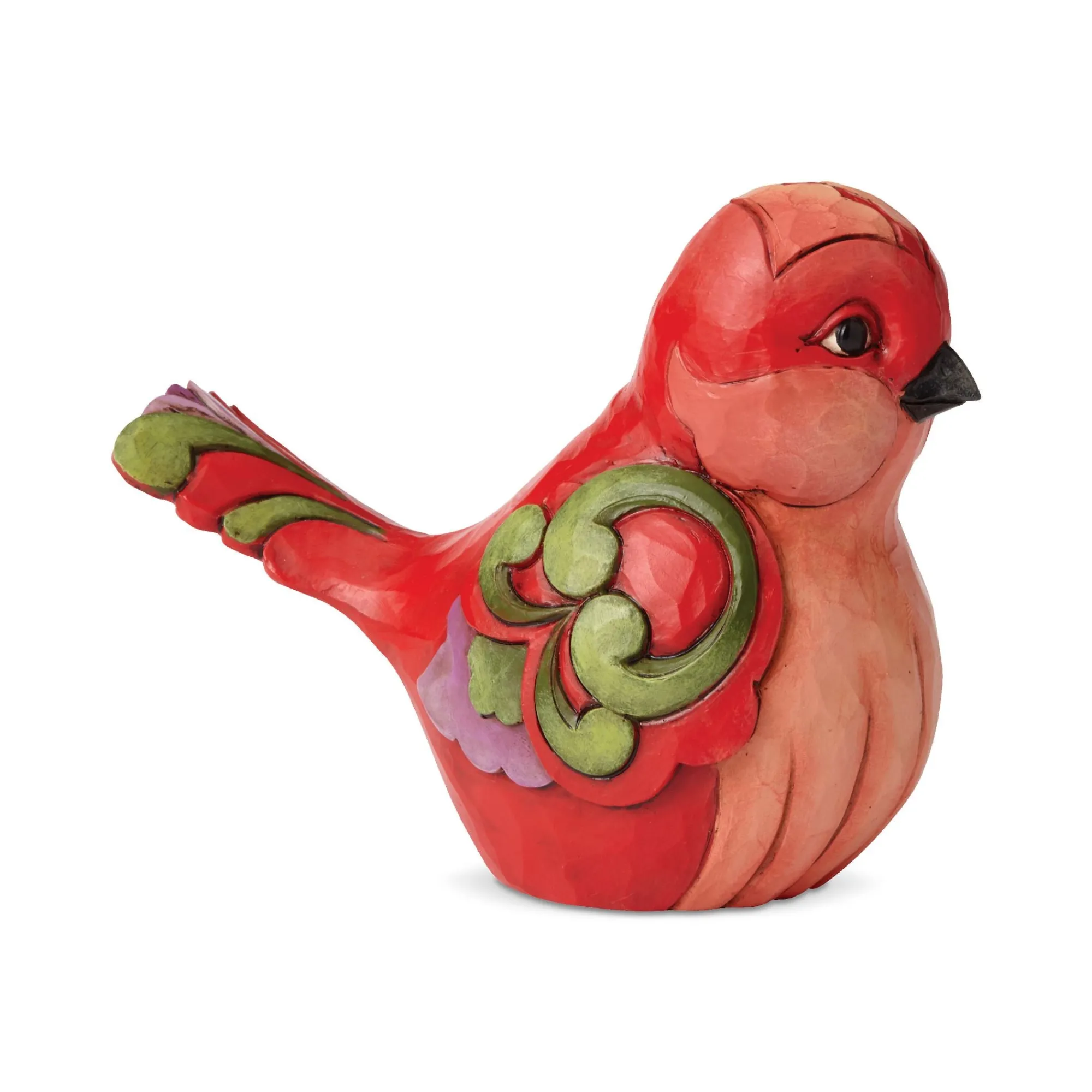 Enesco Gift Figurines | Red Floral Bird