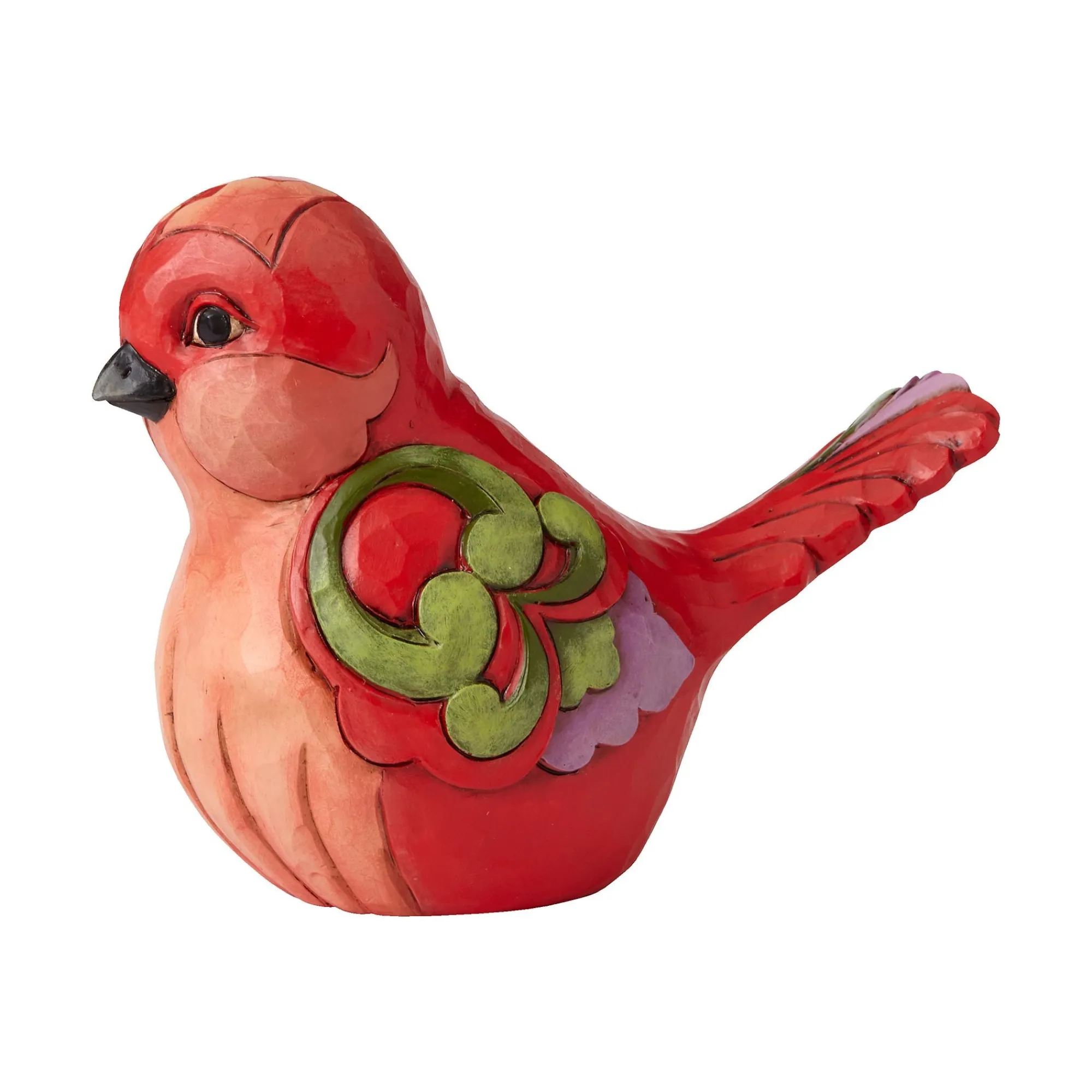 Enesco Gift Figurines | Red Floral Bird