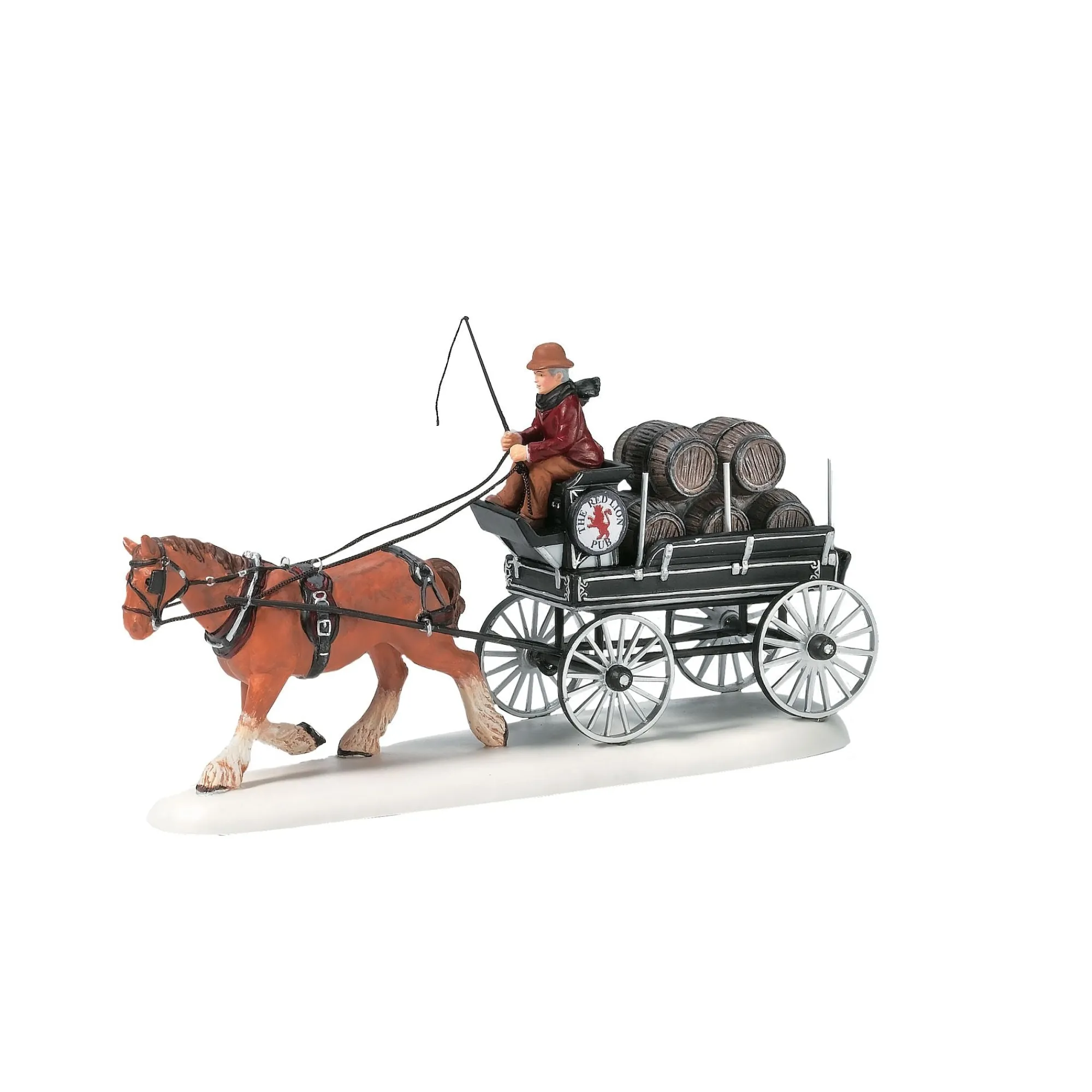 Department 56 Village Parts And Accessories | Red Lion Pub Beer Wagon