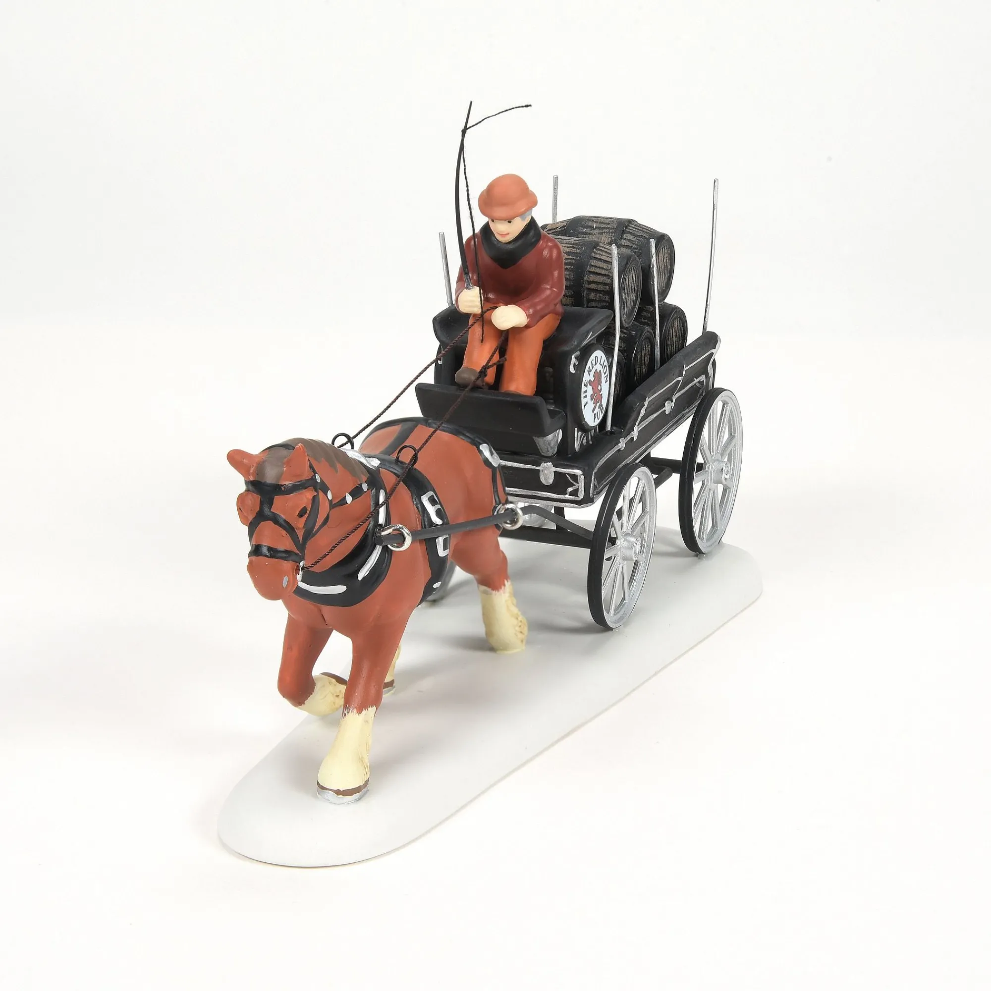 Department 56 Village Parts And Accessories | Red Lion Pub Beer Wagon