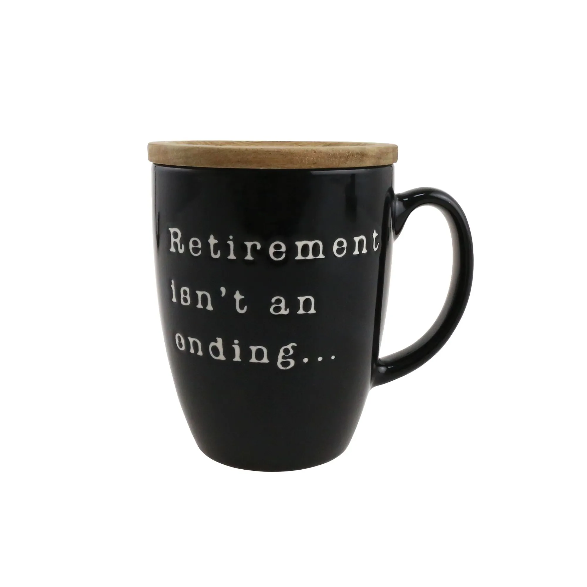 Enesco Gift Mugs | Drinkware | Retirement Mug with Lid Set