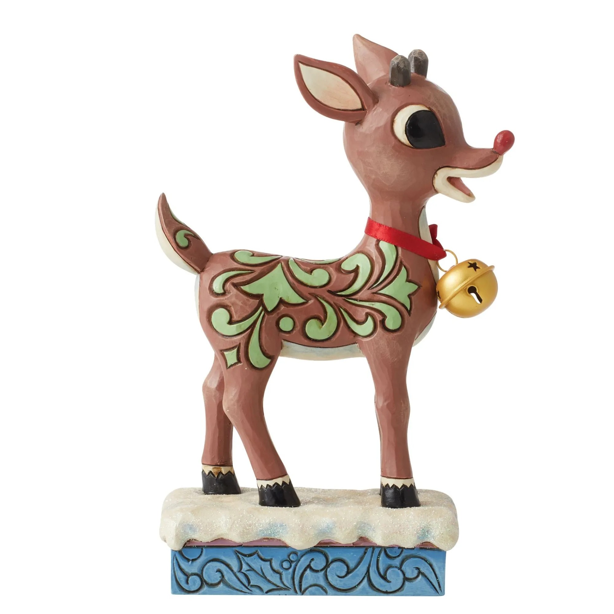 Enesco Gift Figurines | Rudolph w/Oversized Jingle Bel