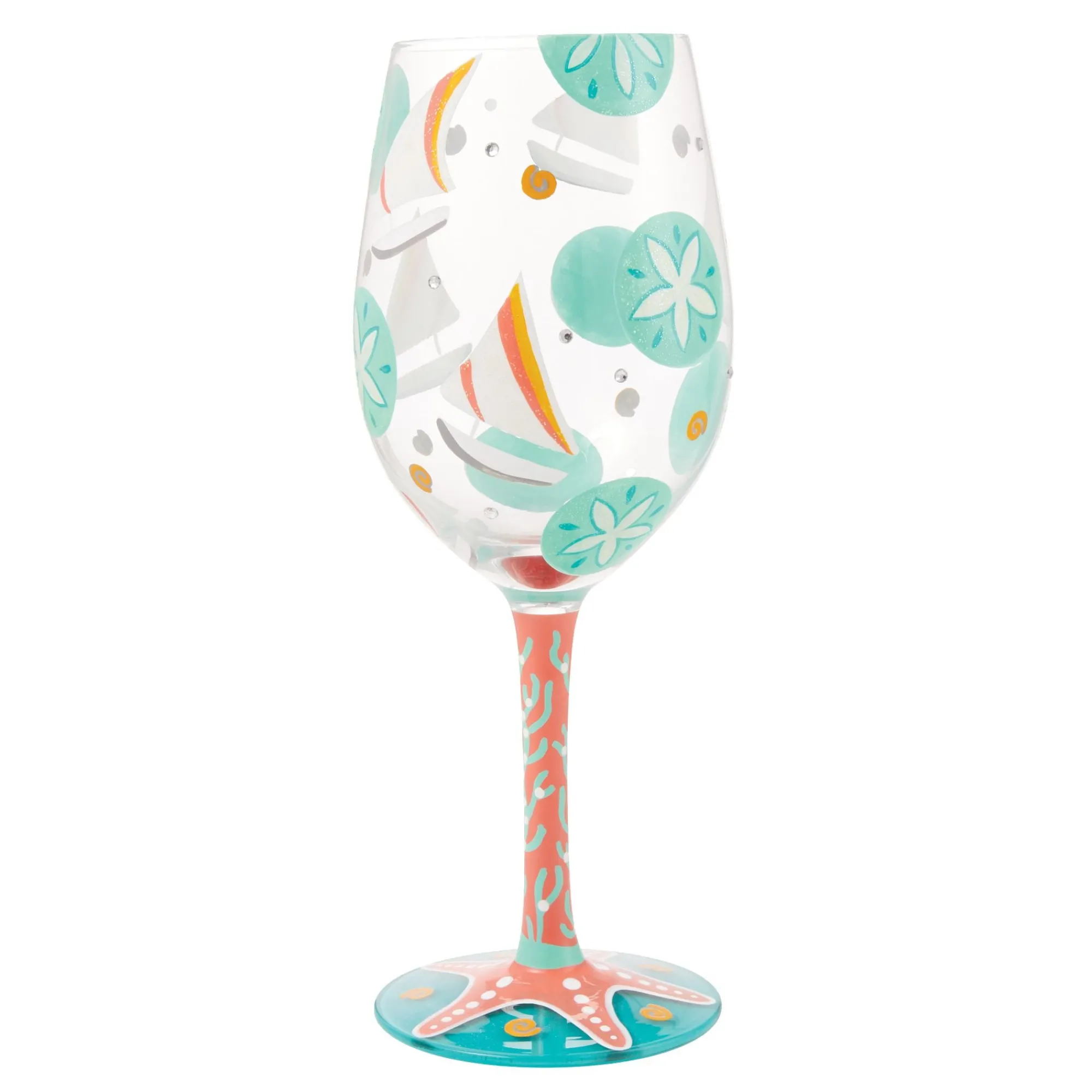 Enesco Gift Drinkware | Sailboats and Sand Dollars