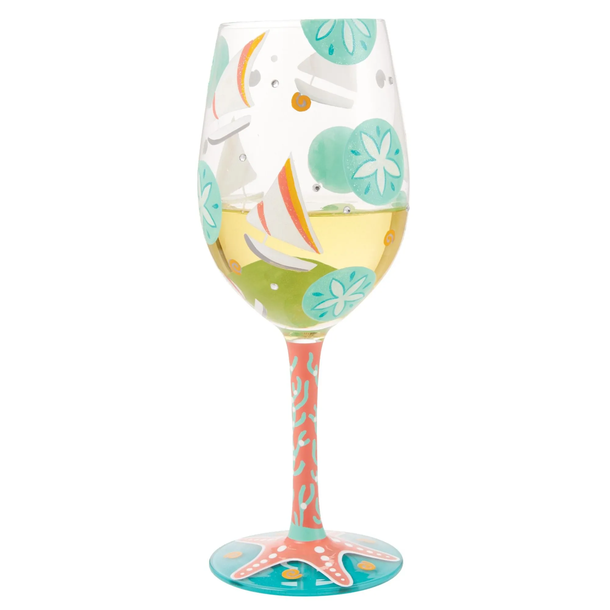 Enesco Gift Drinkware | Sailboats and Sand Dollars