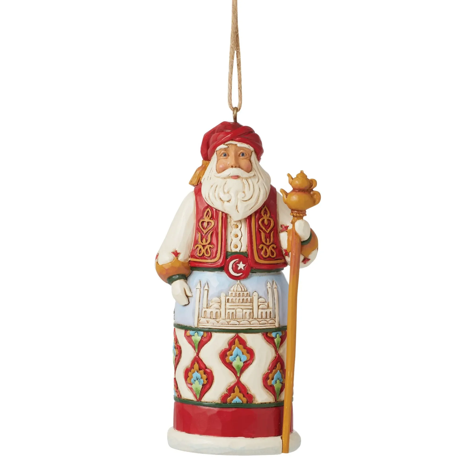 Enesco Gift Ornaments | Santas | Santa Around World Turkey Orn