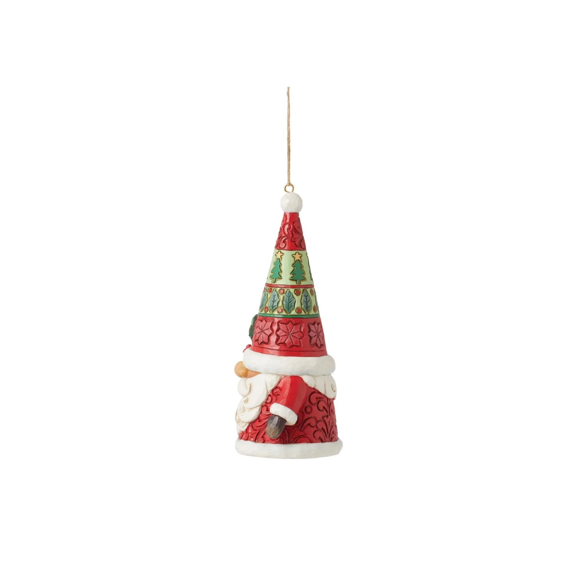 Enesco Gift Ornaments | Santas | Santa Gnome with Gift Orn