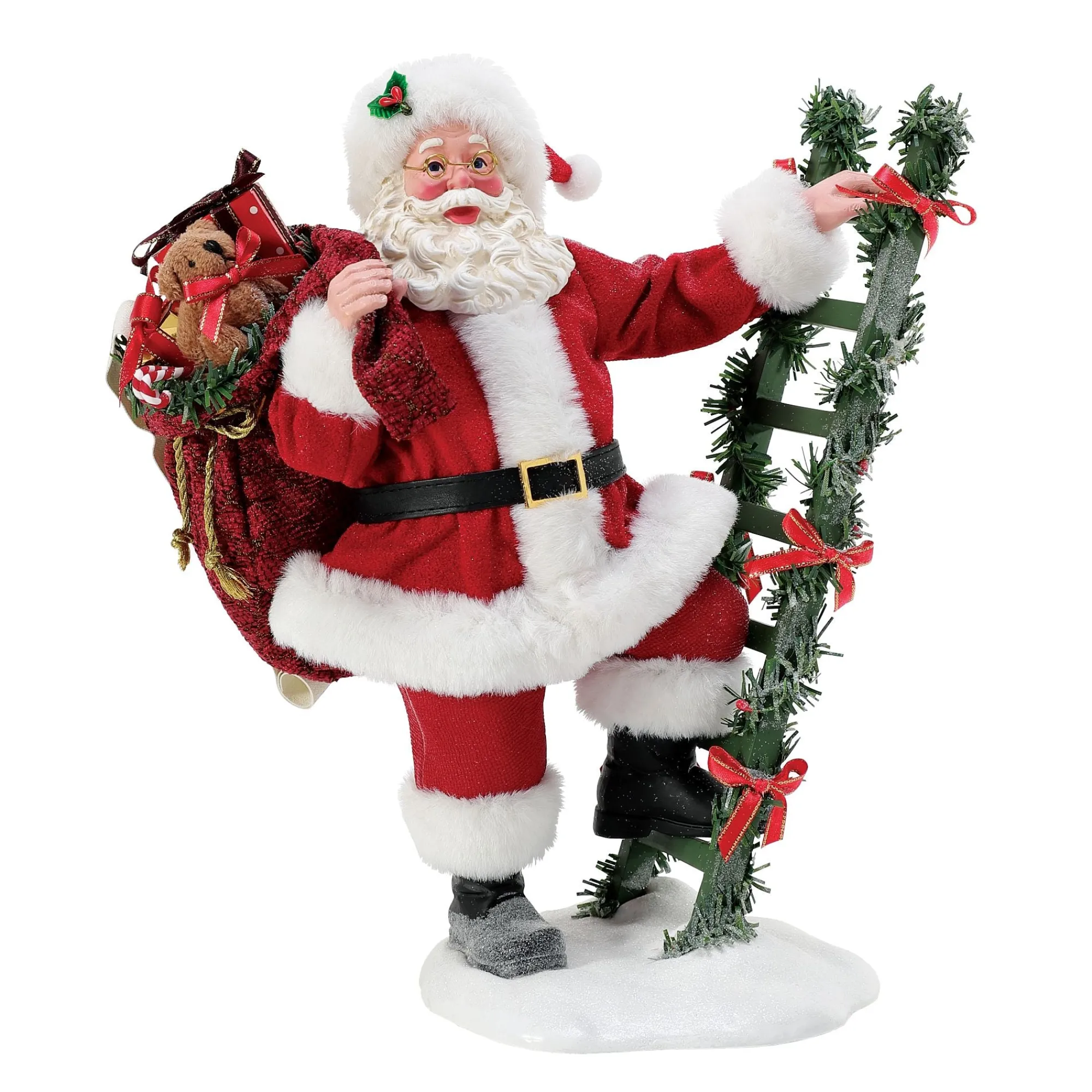 Department 56 Figurines | Santas | Santa Steps Up