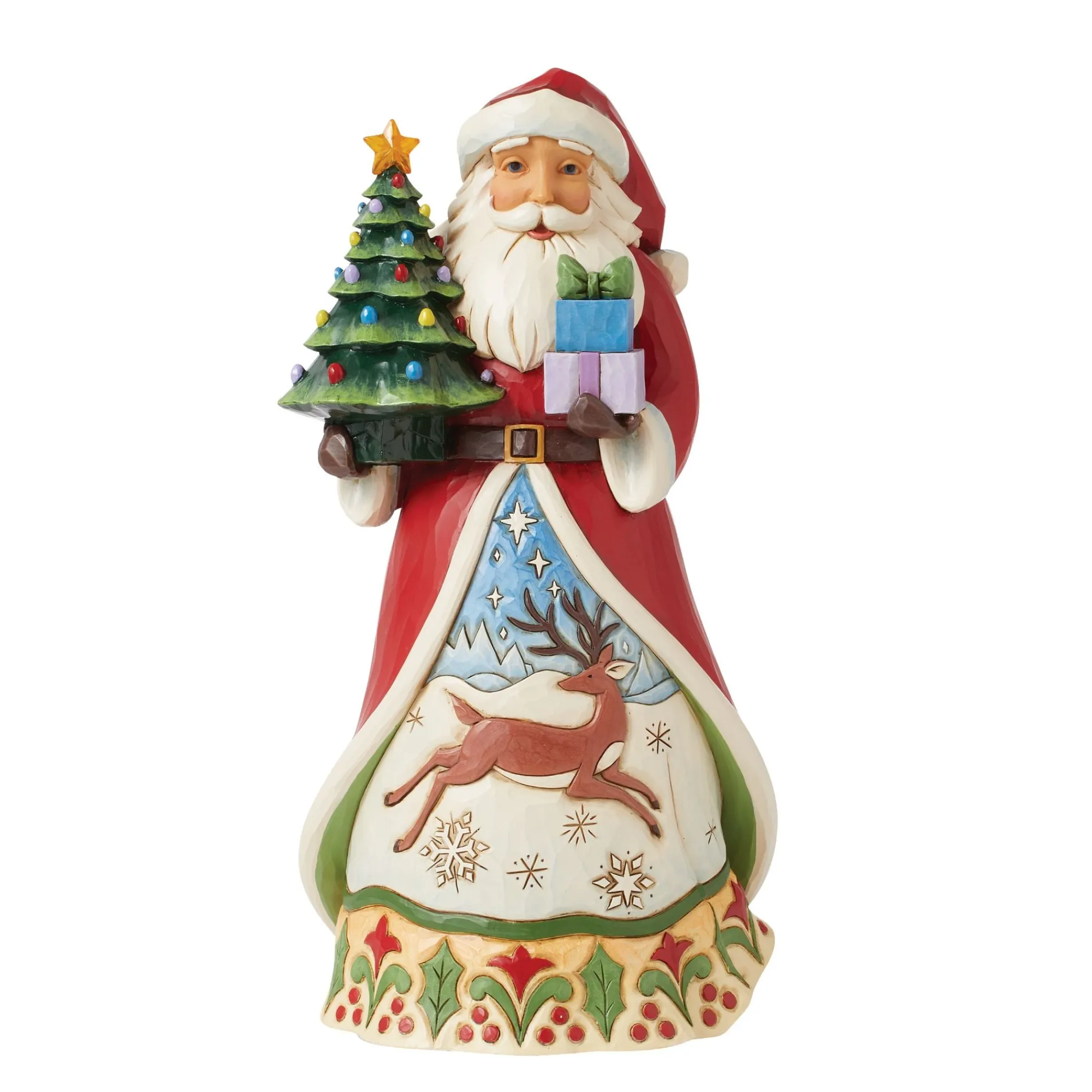 Enesco Gift Figurines | Santas | Santa Vintage LED Tree Fig