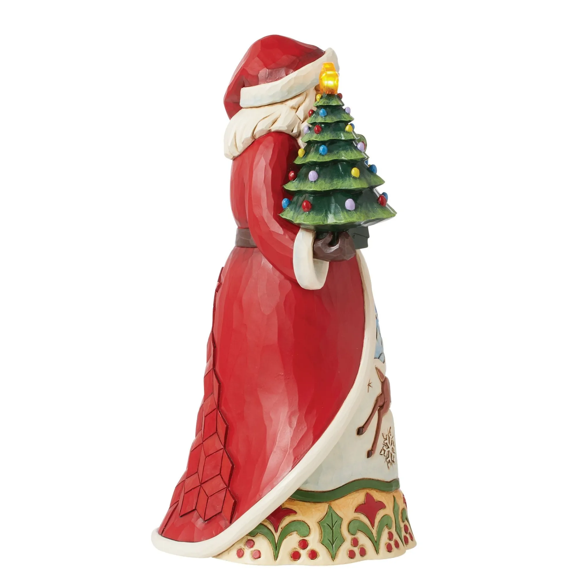 Enesco Gift Figurines | Santas | Santa Vintage LED Tree Fig