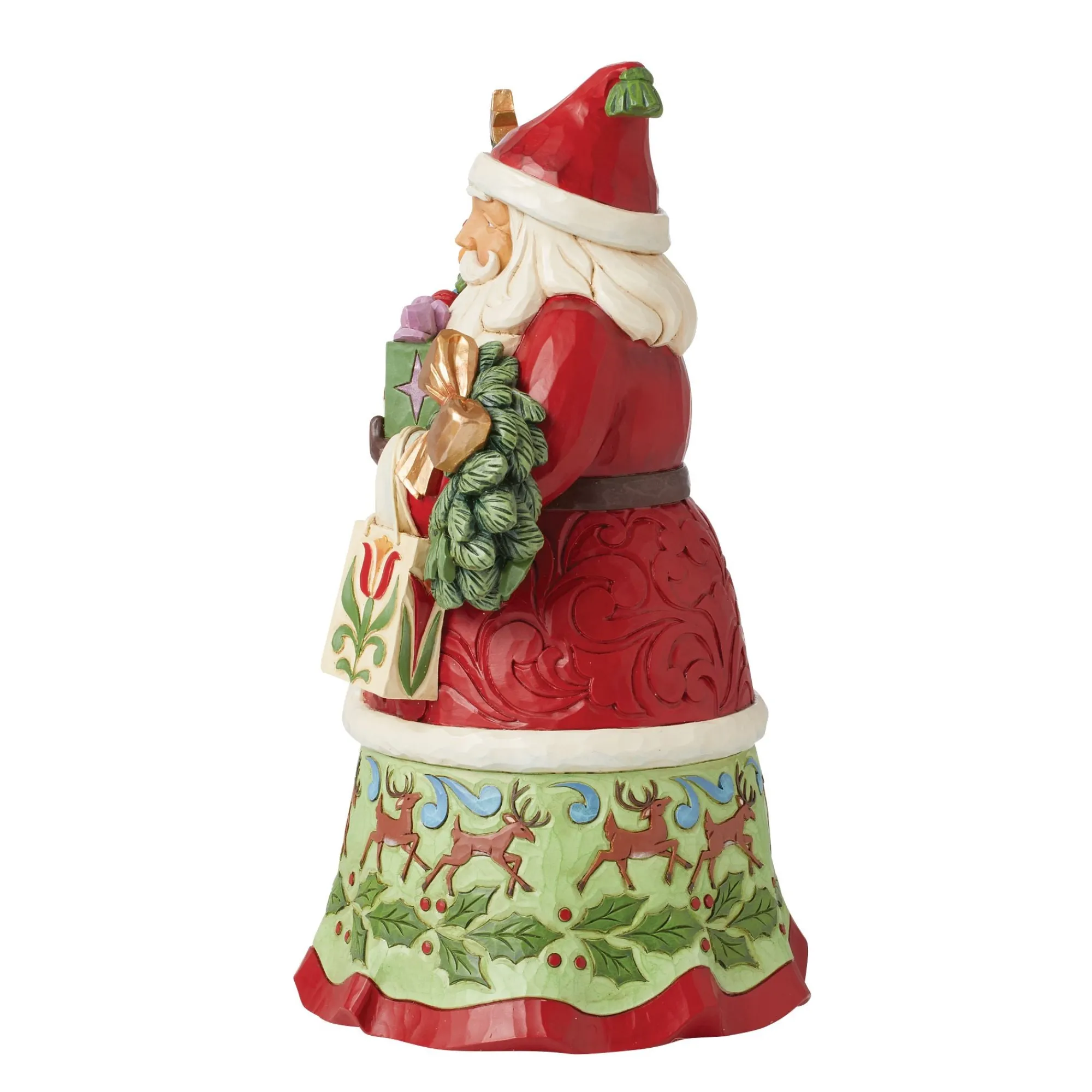 Enesco Gift Figurines | Santas | Santa with Gifts Bags Figurine