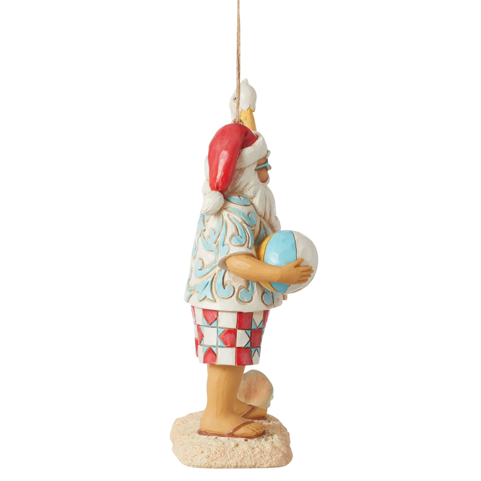 Enesco Gift Ornaments | Santas | Santa with Sign Ornament