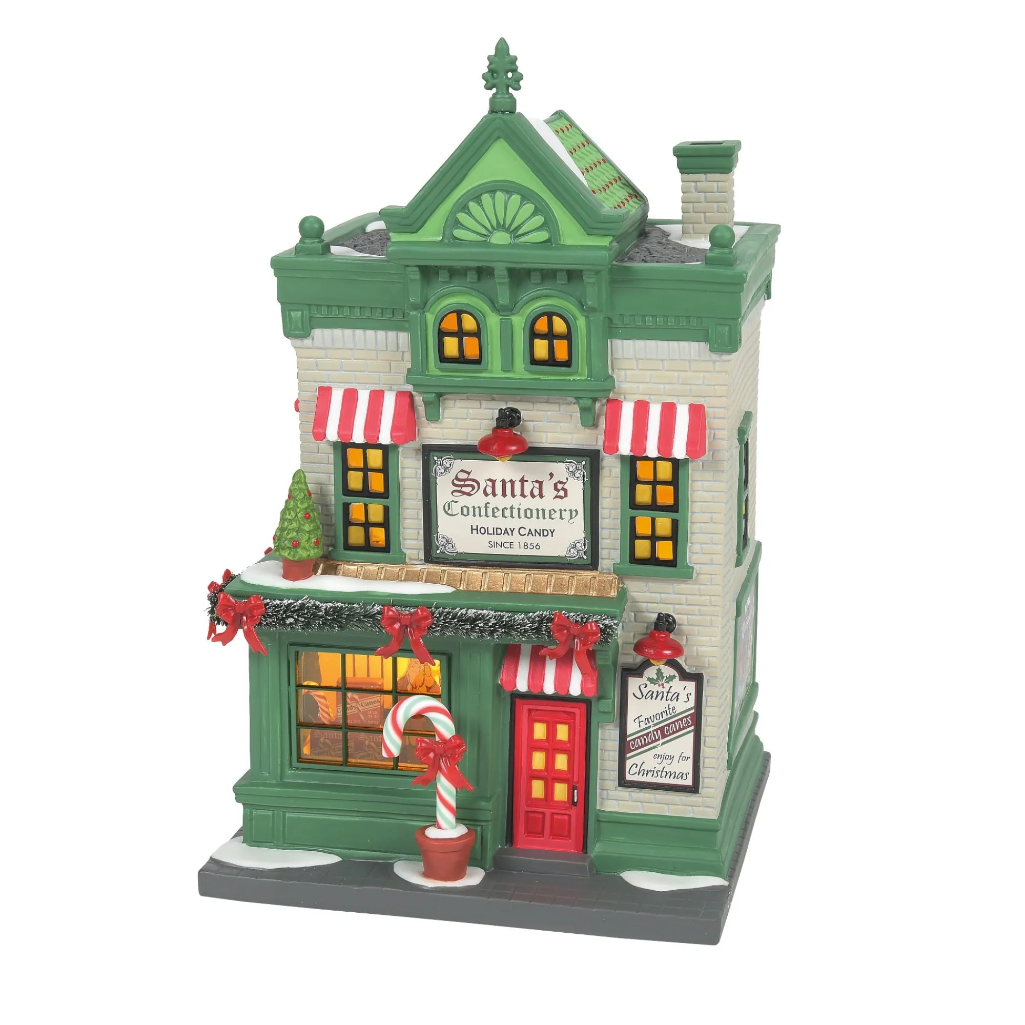 Department 56 Village Lighted Buildings | Santa's Corner Confectionery