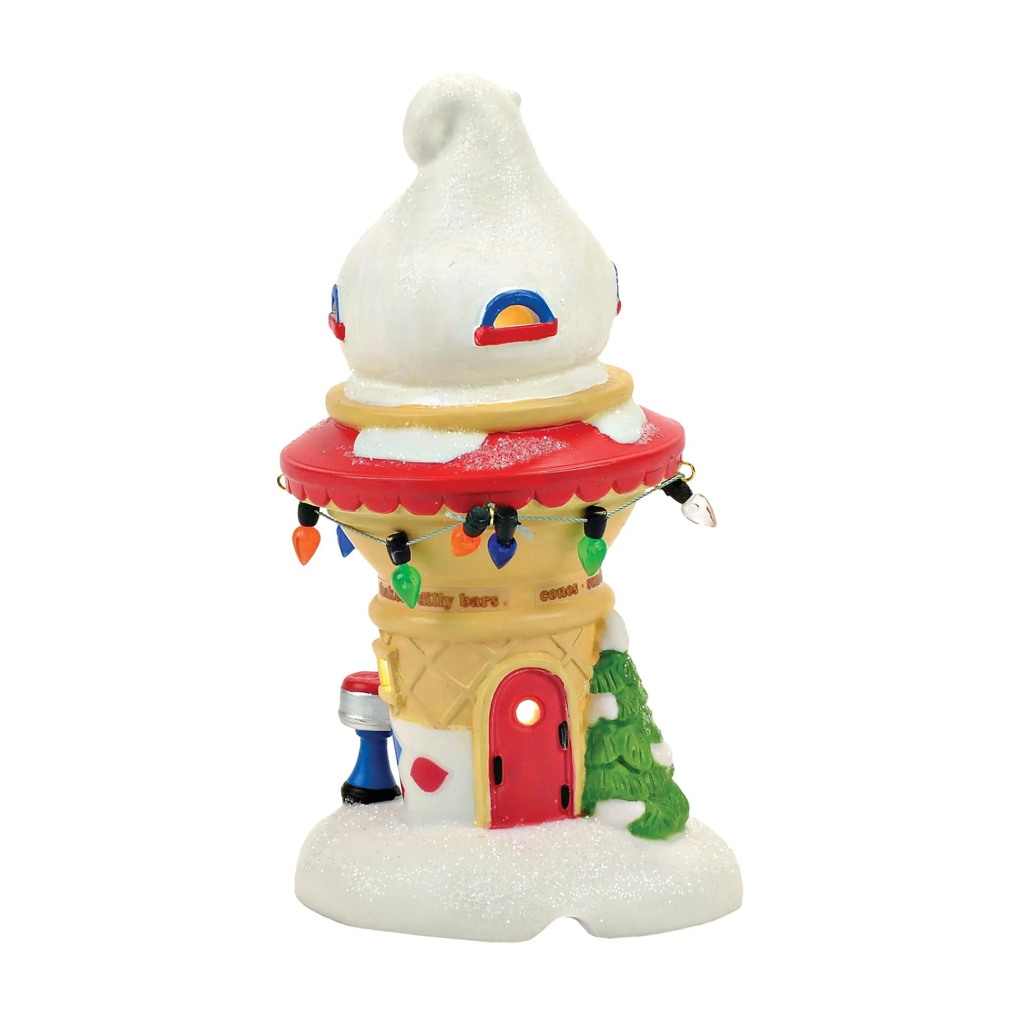 Department 56 Village Lighted Buildings | Santa's DQ Cone House