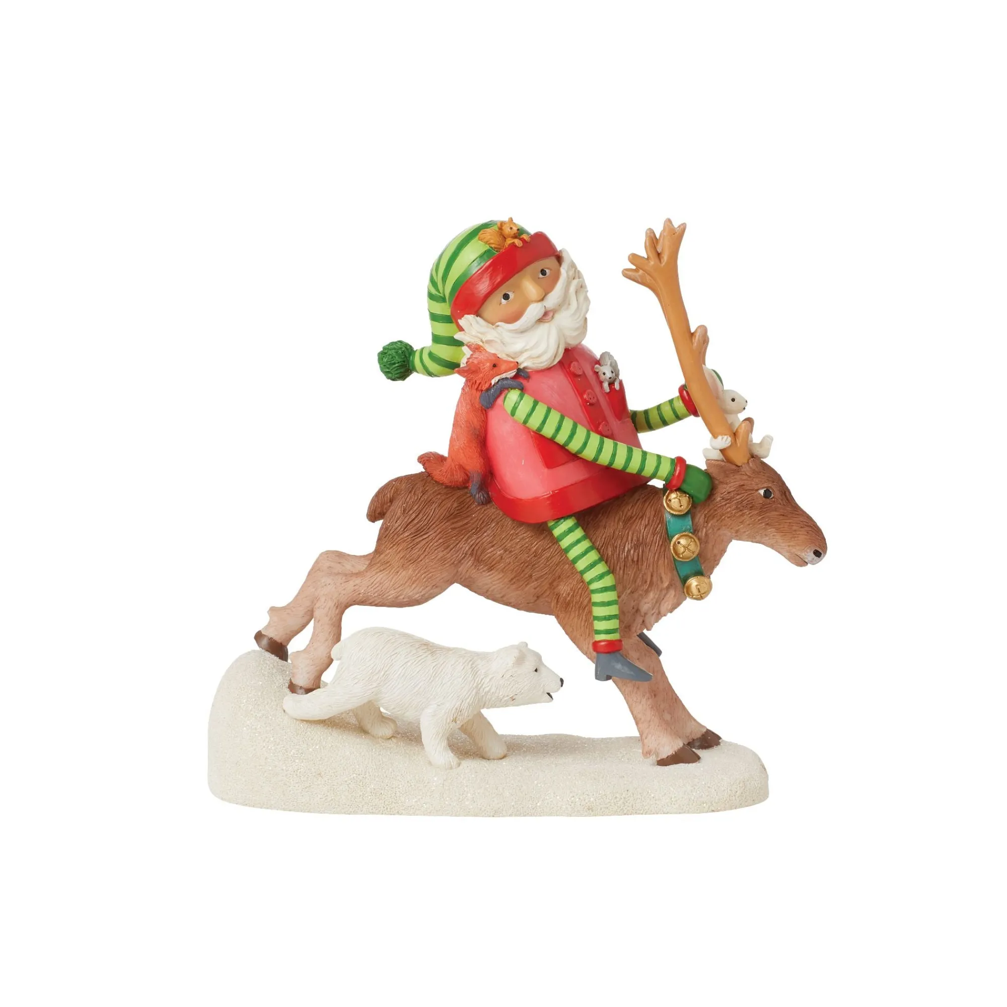 Enesco Gift Figurines | Santas | Santa's Wild Ride Figurine