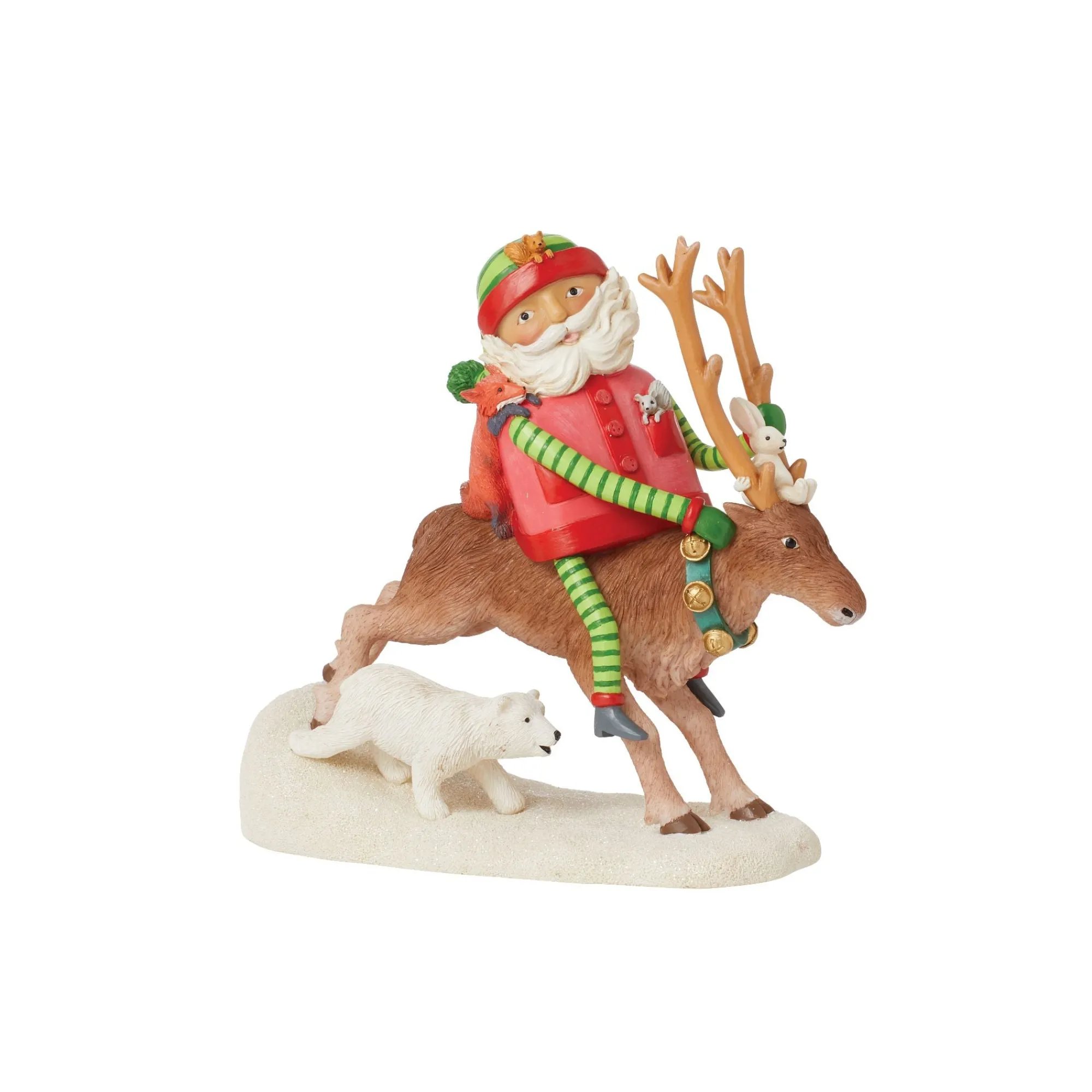 Enesco Gift Figurines | Santas | Santa's Wild Ride Figurine