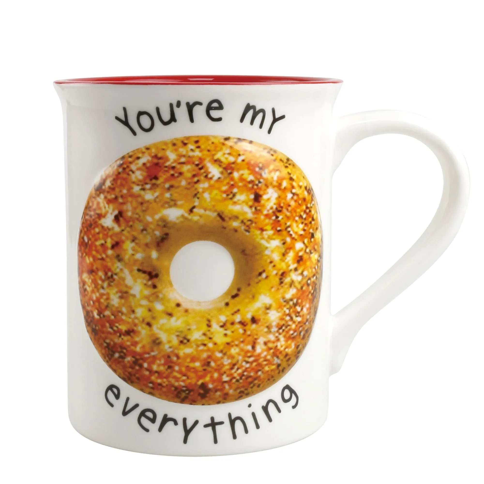 Enesco Gift Mugs | Drinkware | Sculpted Bagel Everything Mug