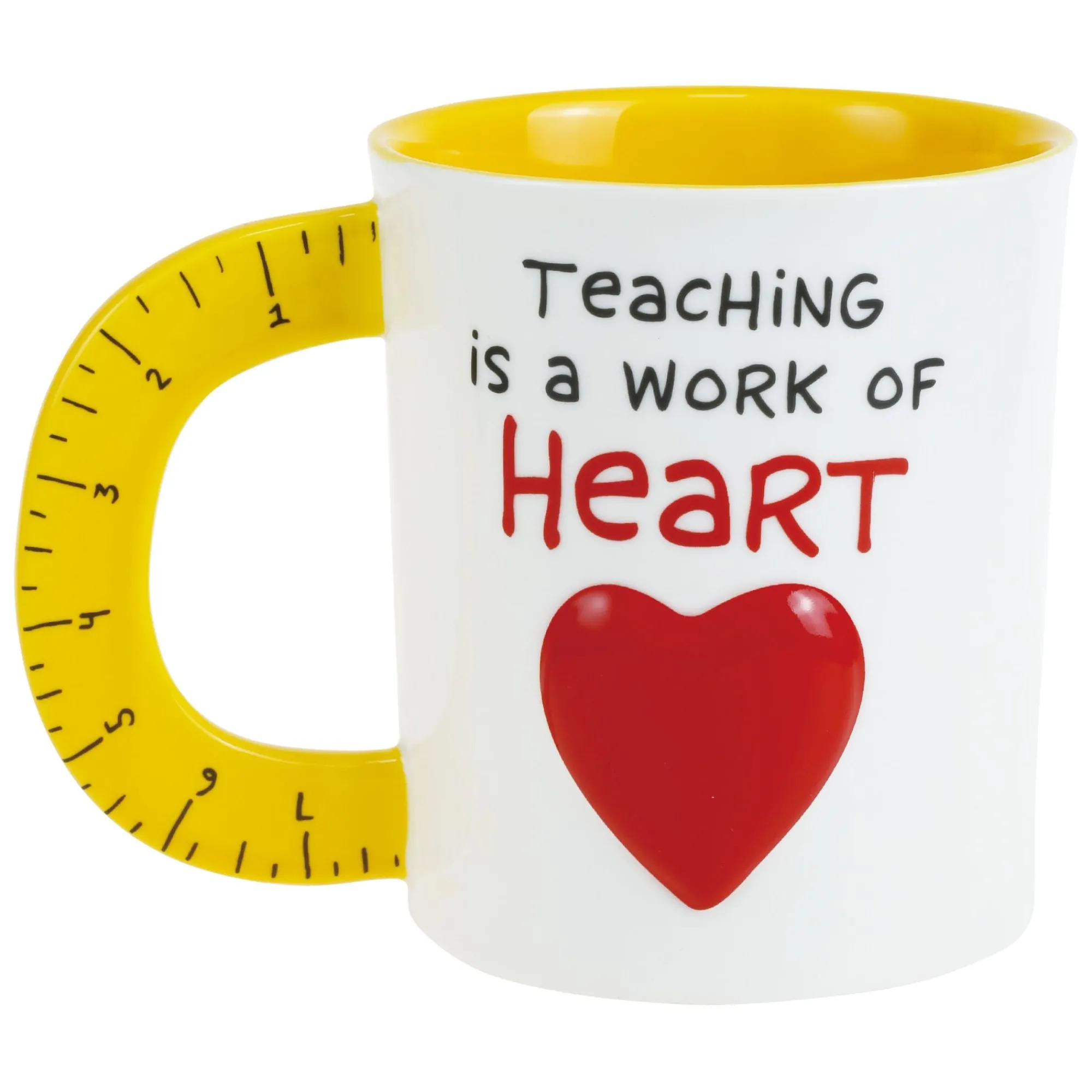 Enesco Gift Mugs | Drinkware | Sculpted Ruler Teacher Mug