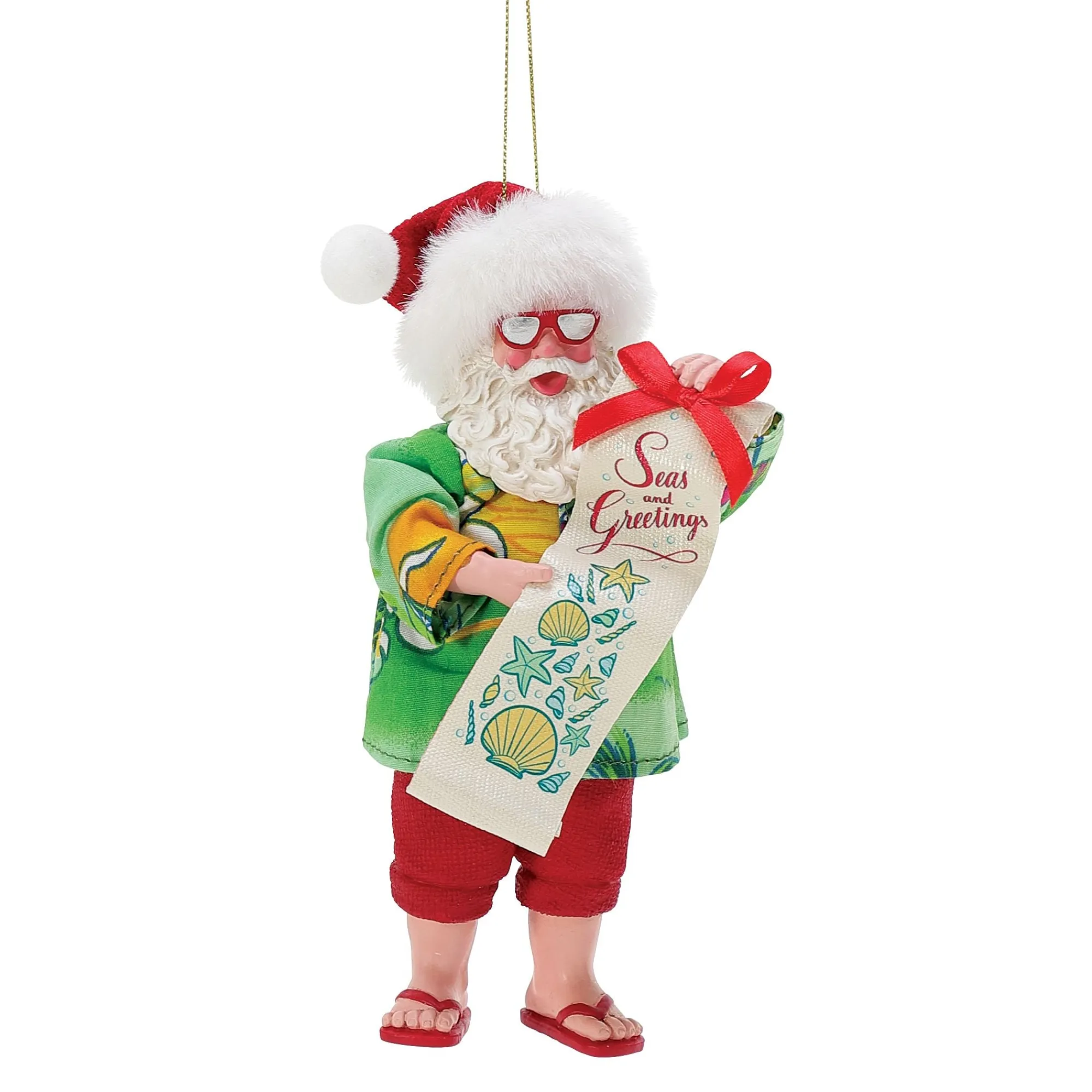 Department 56 Ornaments | Santas | Seas & Greetings Orn