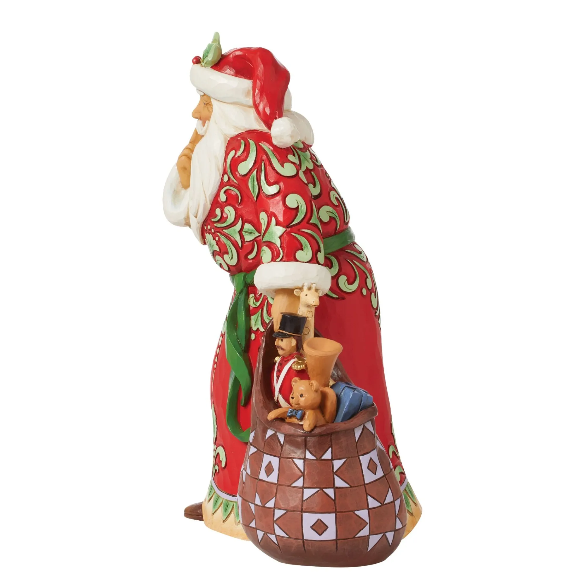 Enesco Gift Figurines | Santas | Shush Santa Figurine